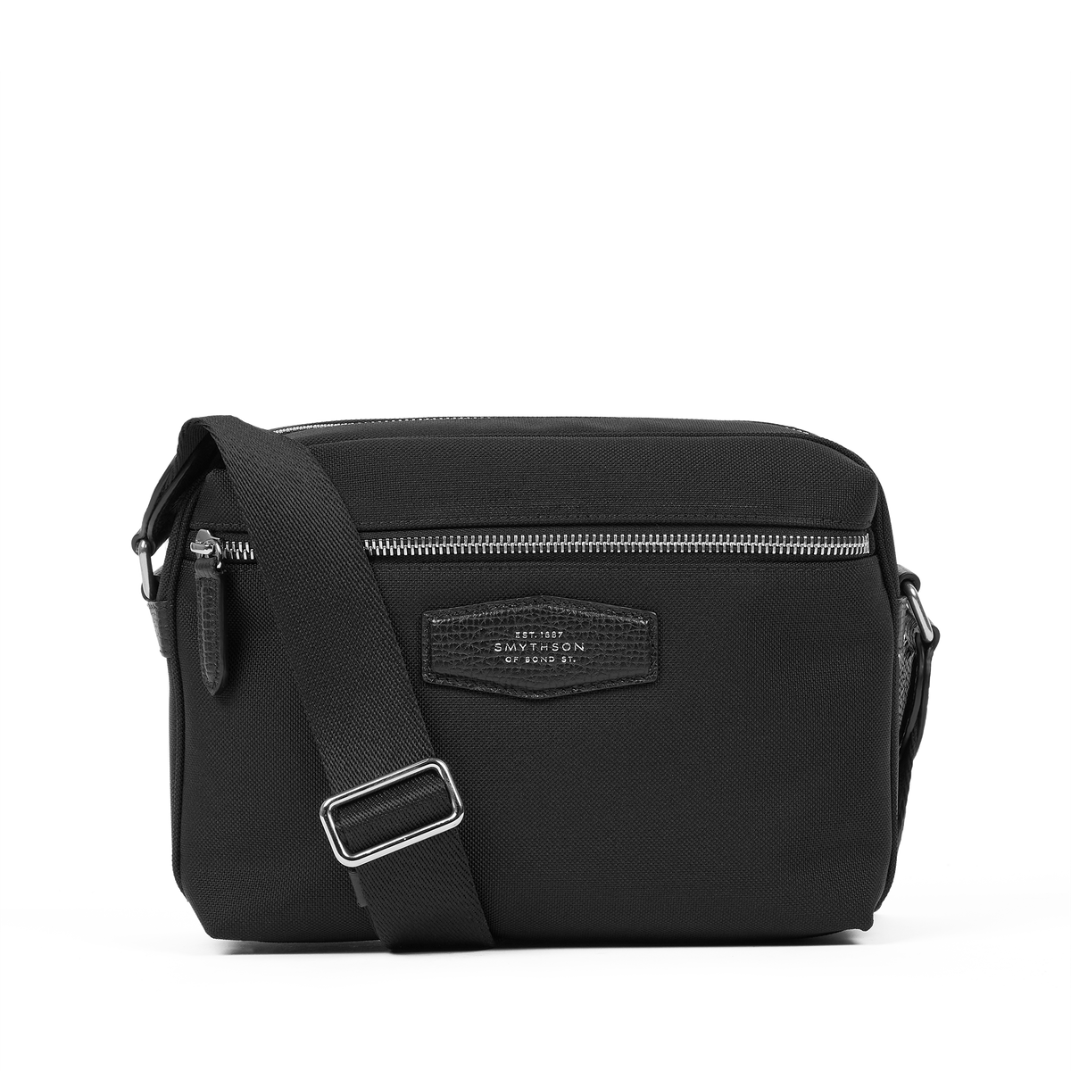 Crossbody Bag in Norton Canvas in Black | Smythson United Kingdom