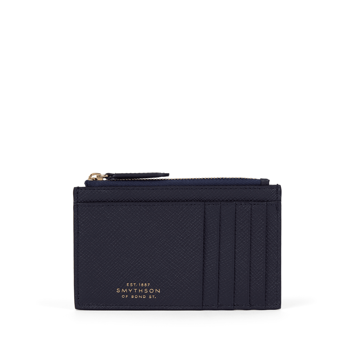 Smythson Panama Purse カードケース 財布 8 Card Slot Coin Purse in Panama in Navy | Smythson