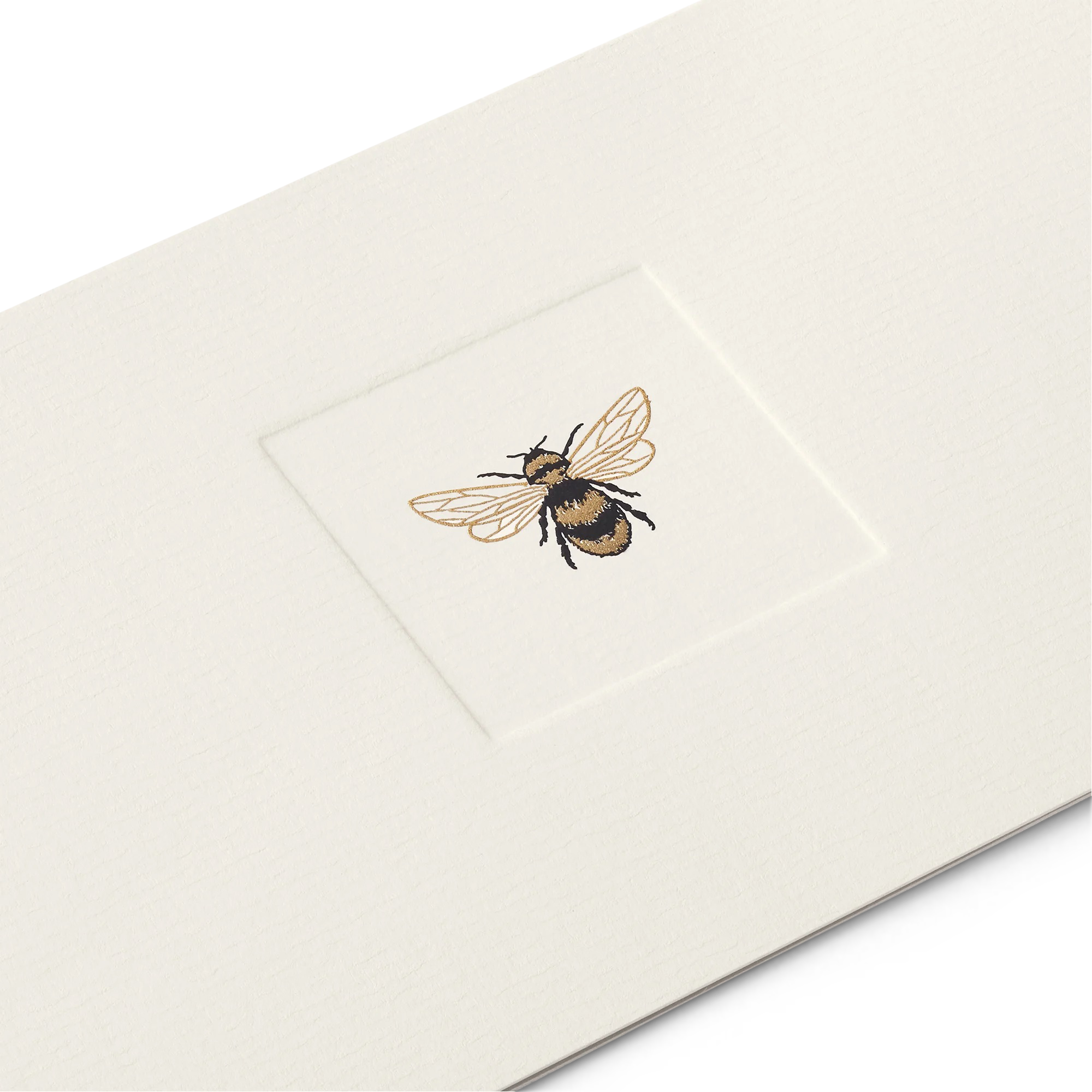 Bee Icon Notelets - White