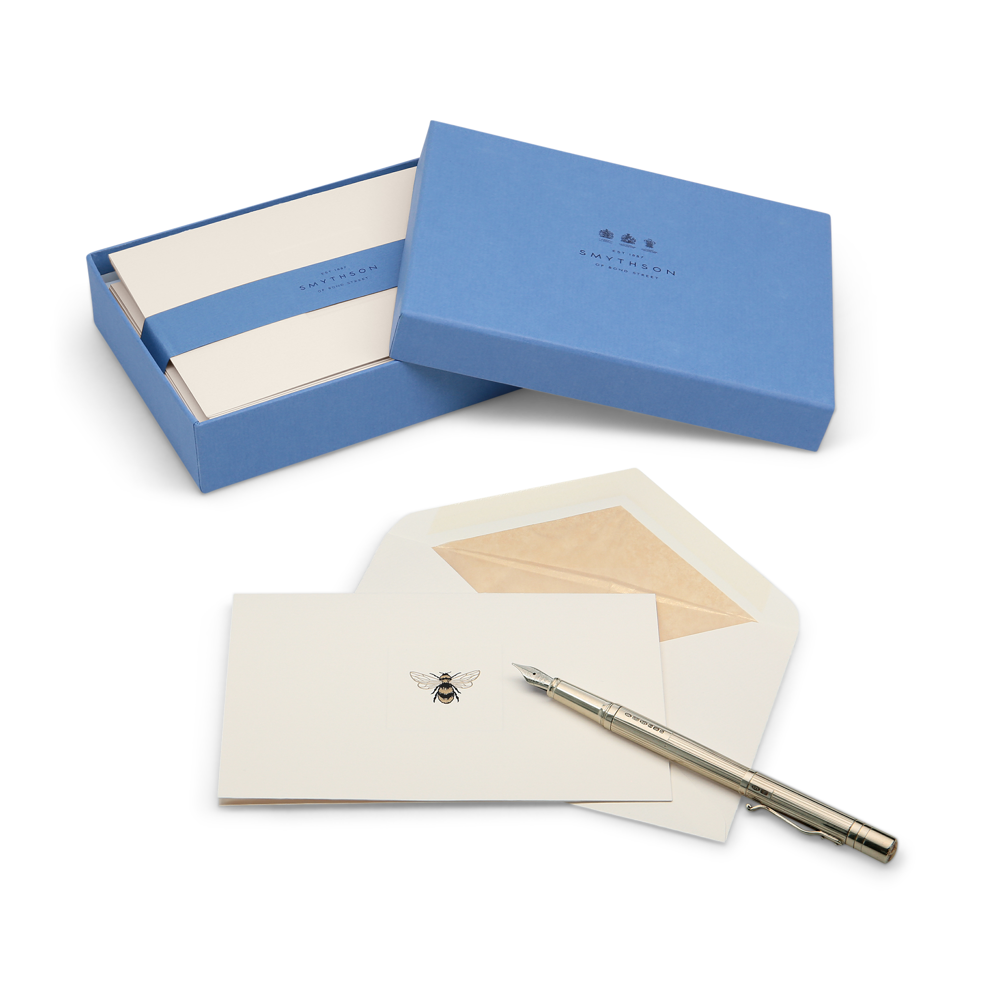 Bee Icon Notelets - White