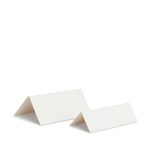 Small Tented Place Cards - Gold Edging