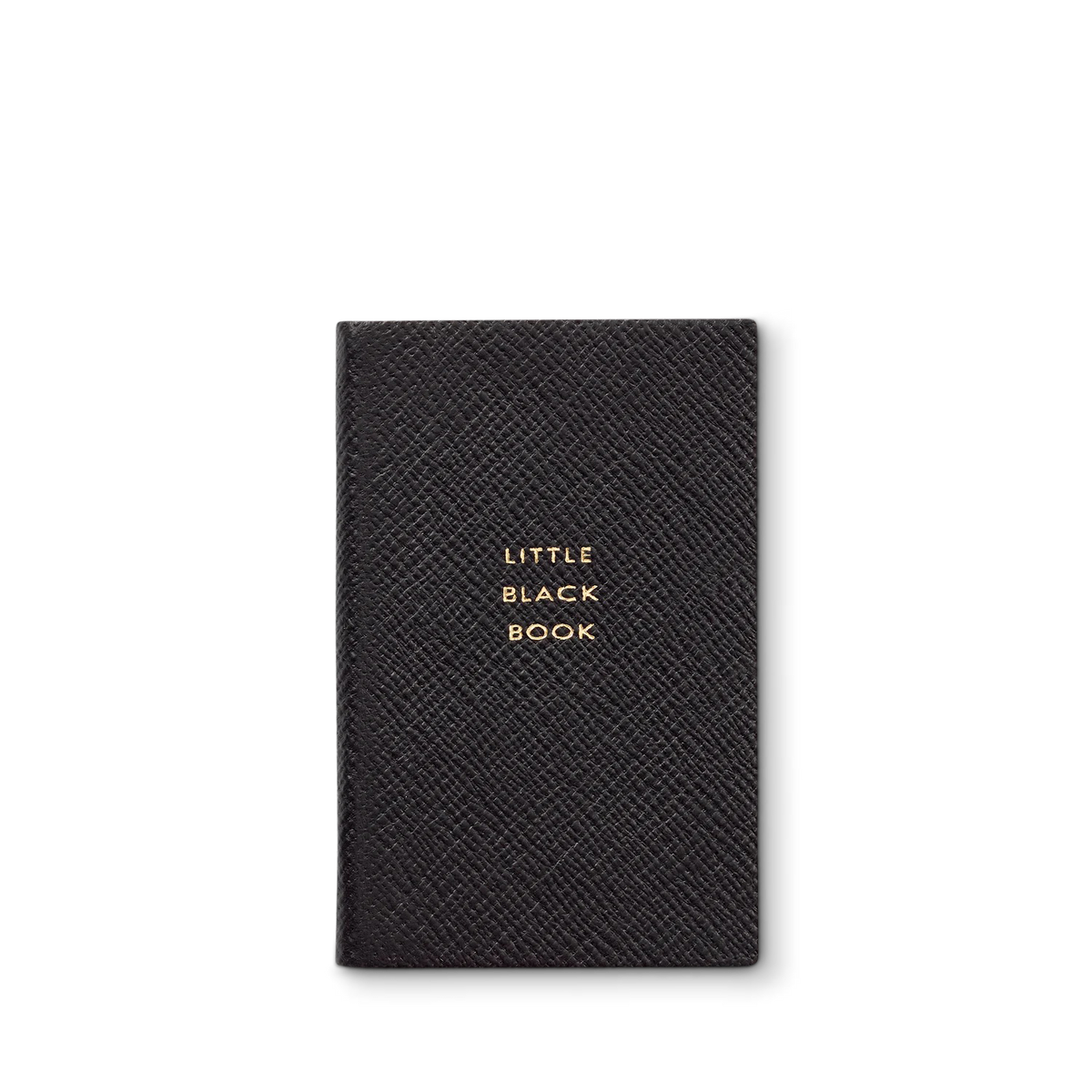 Petit carnet gaufré noir de téléphone et d’adresses en Panama
