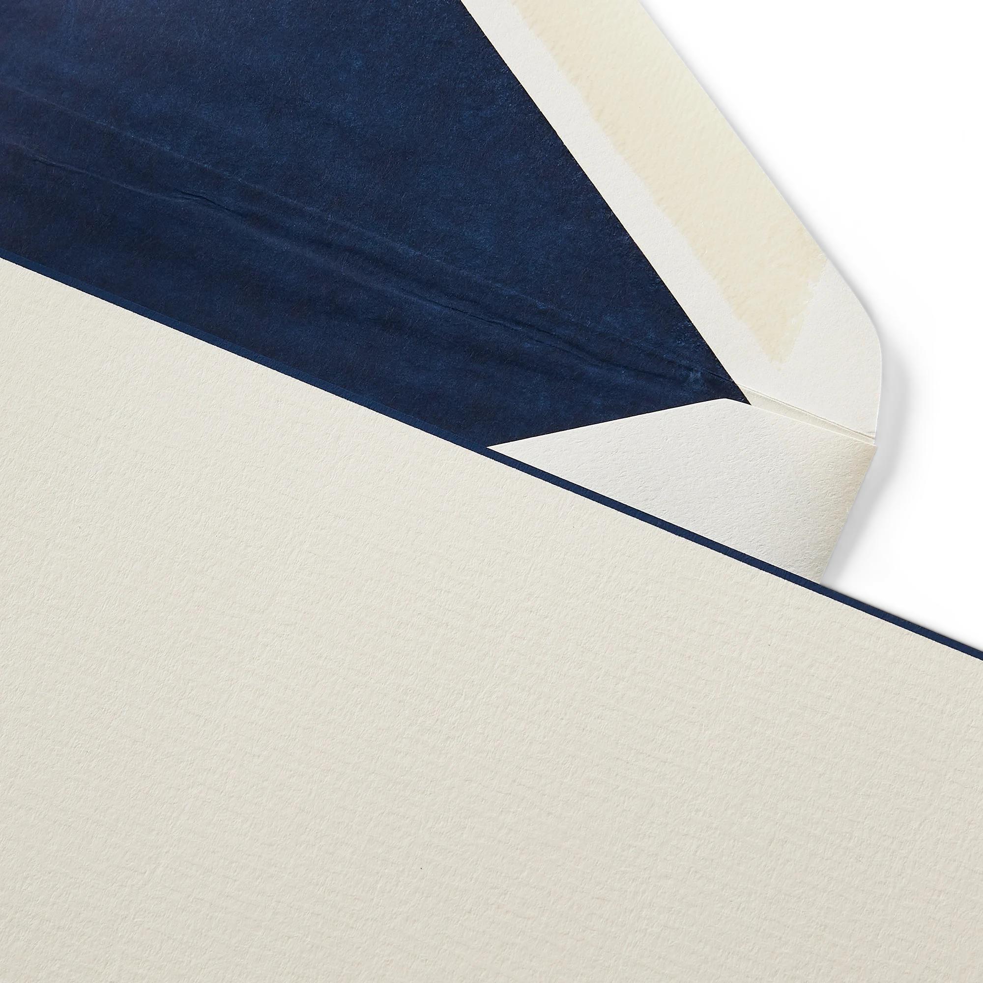 Bordered Correspondence Cards - Navy