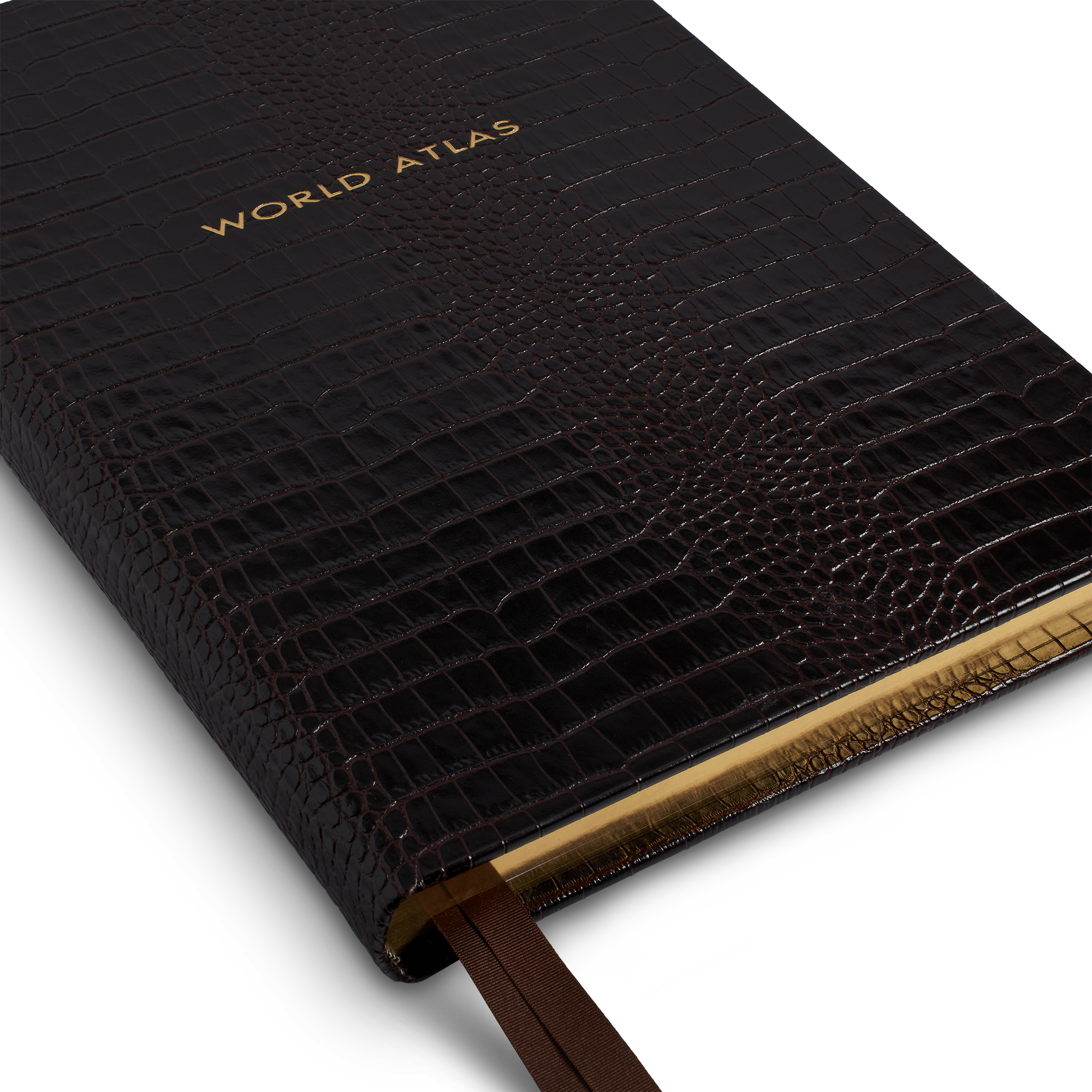 Large World Atlas in Mara - Brown