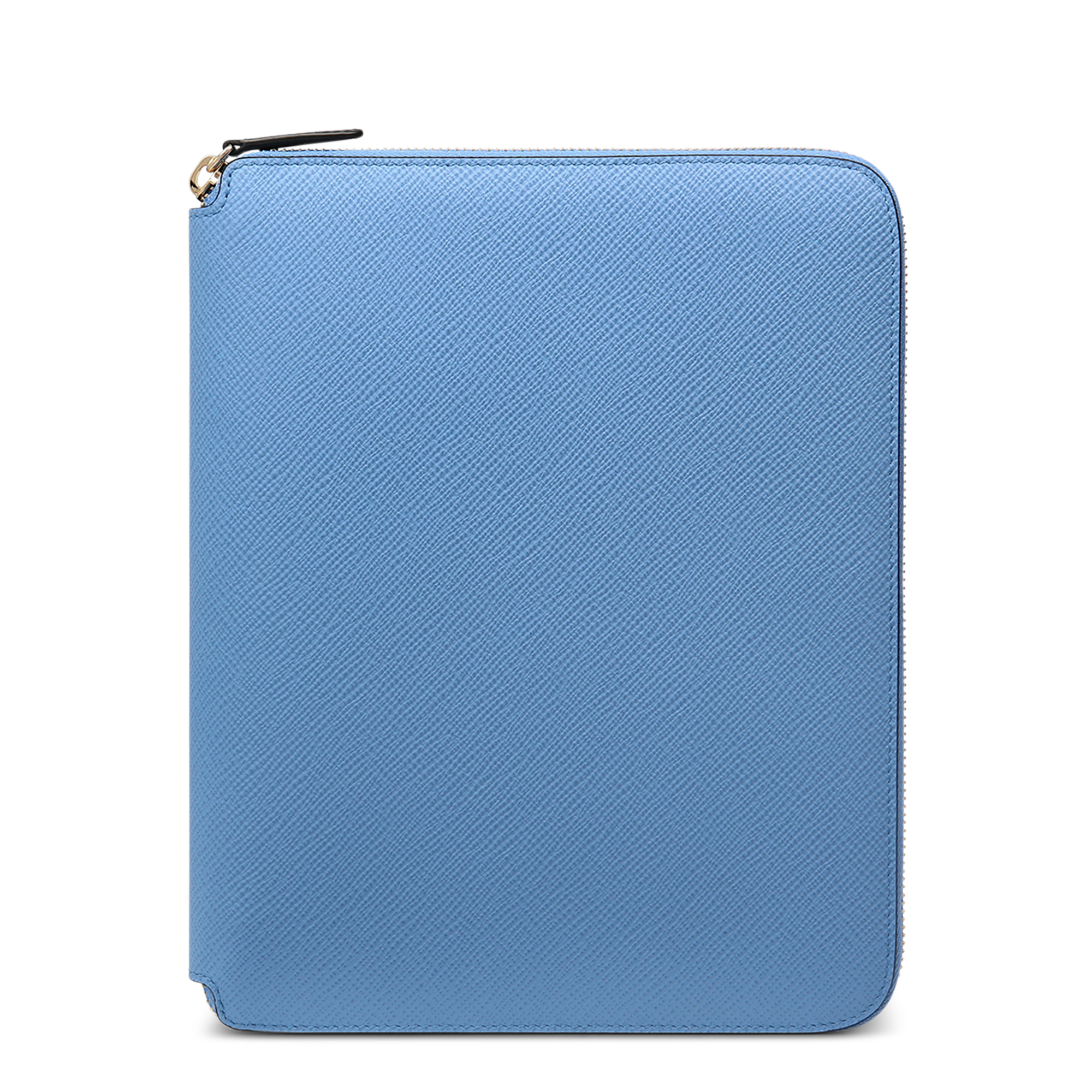 A5 Writing Folder with Zip in Panama - Nile Blue