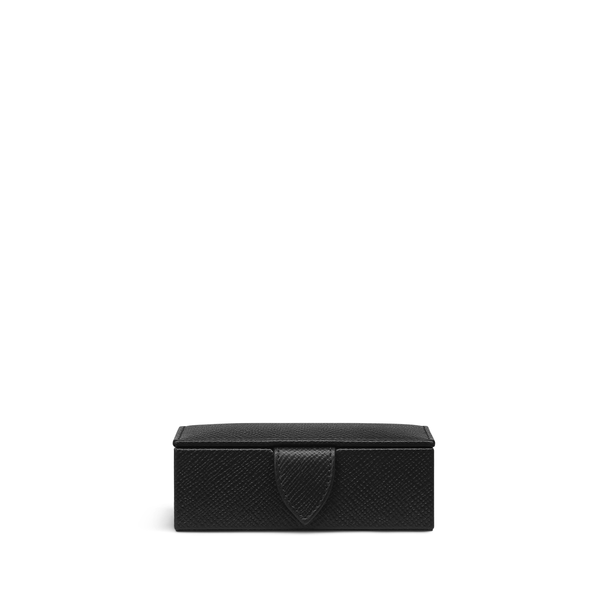 Mini Cufflink Box in Panama - Black
