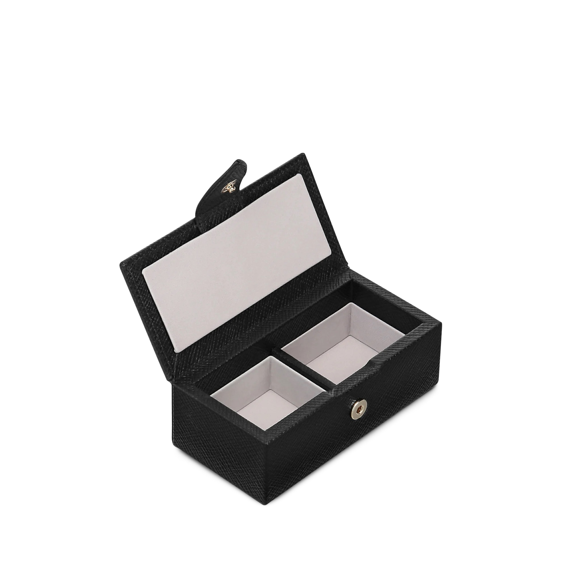 Mini Cufflink Box in Panama - Black