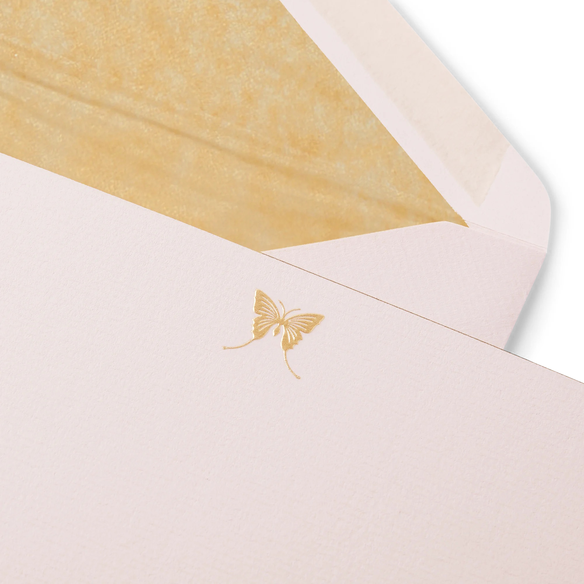Butterfly Motif Correspondence Cards - Pale Pink