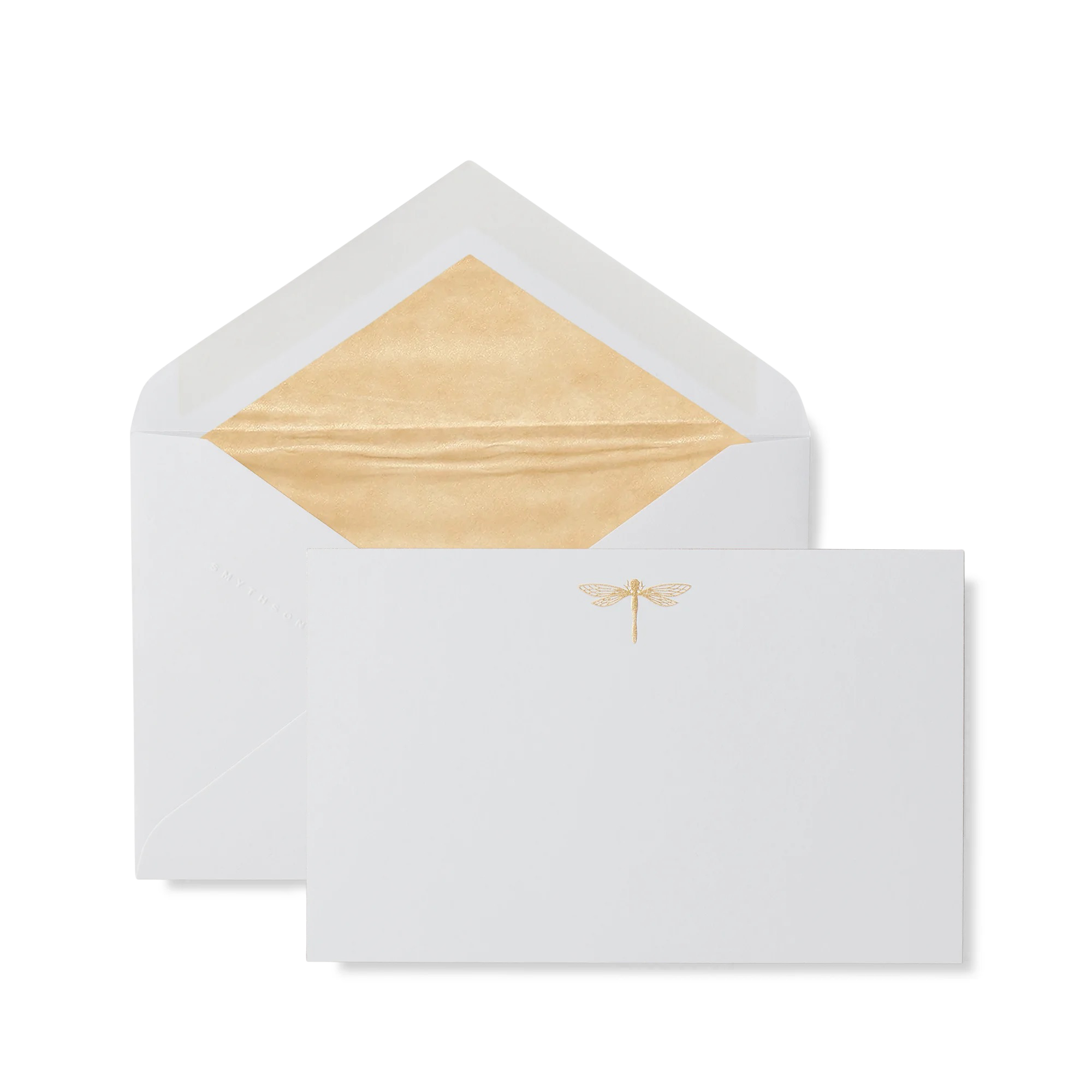 Dragonfly Motif Correspondence Cards - Pale Blue