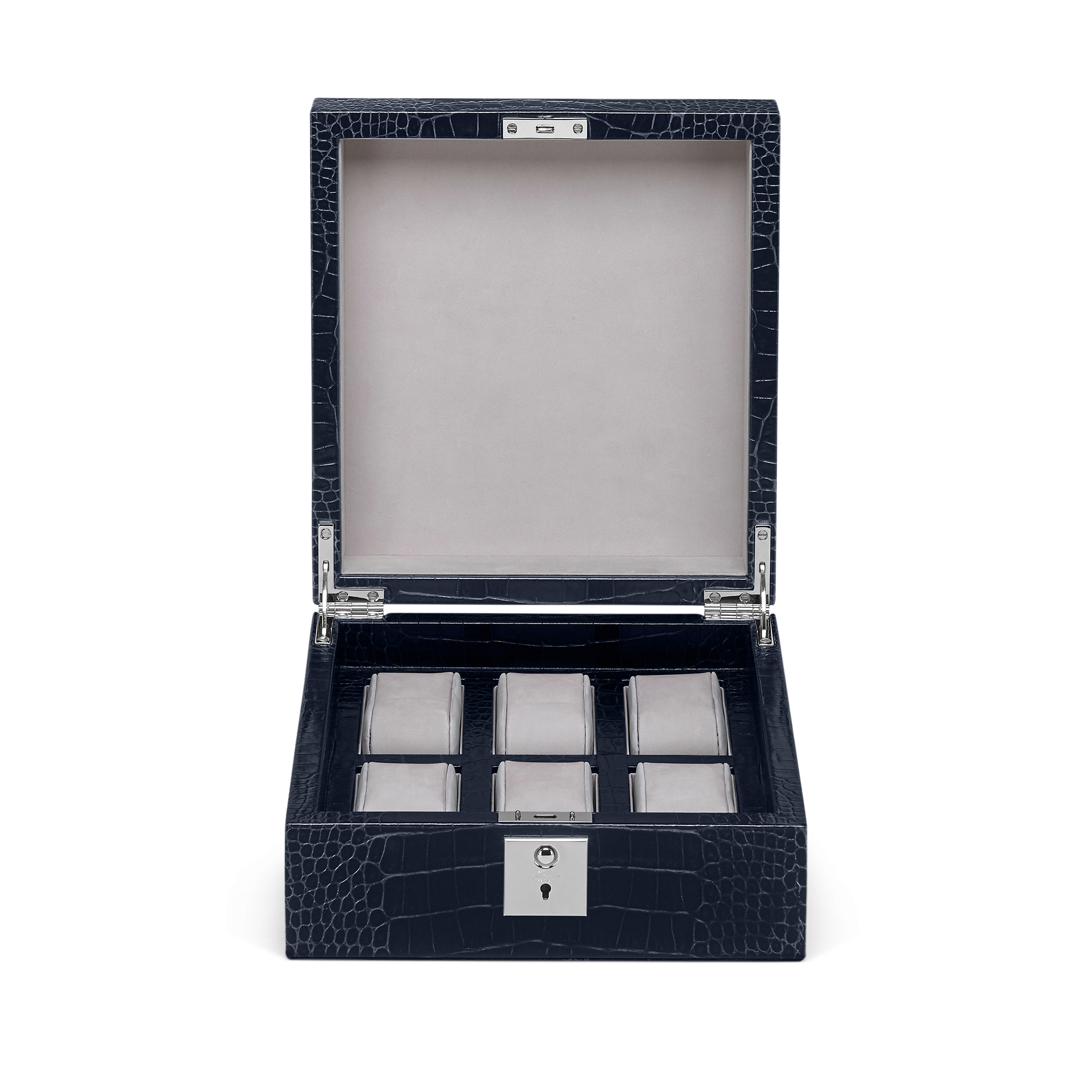 Lockable Watch Box in Mara - Navy