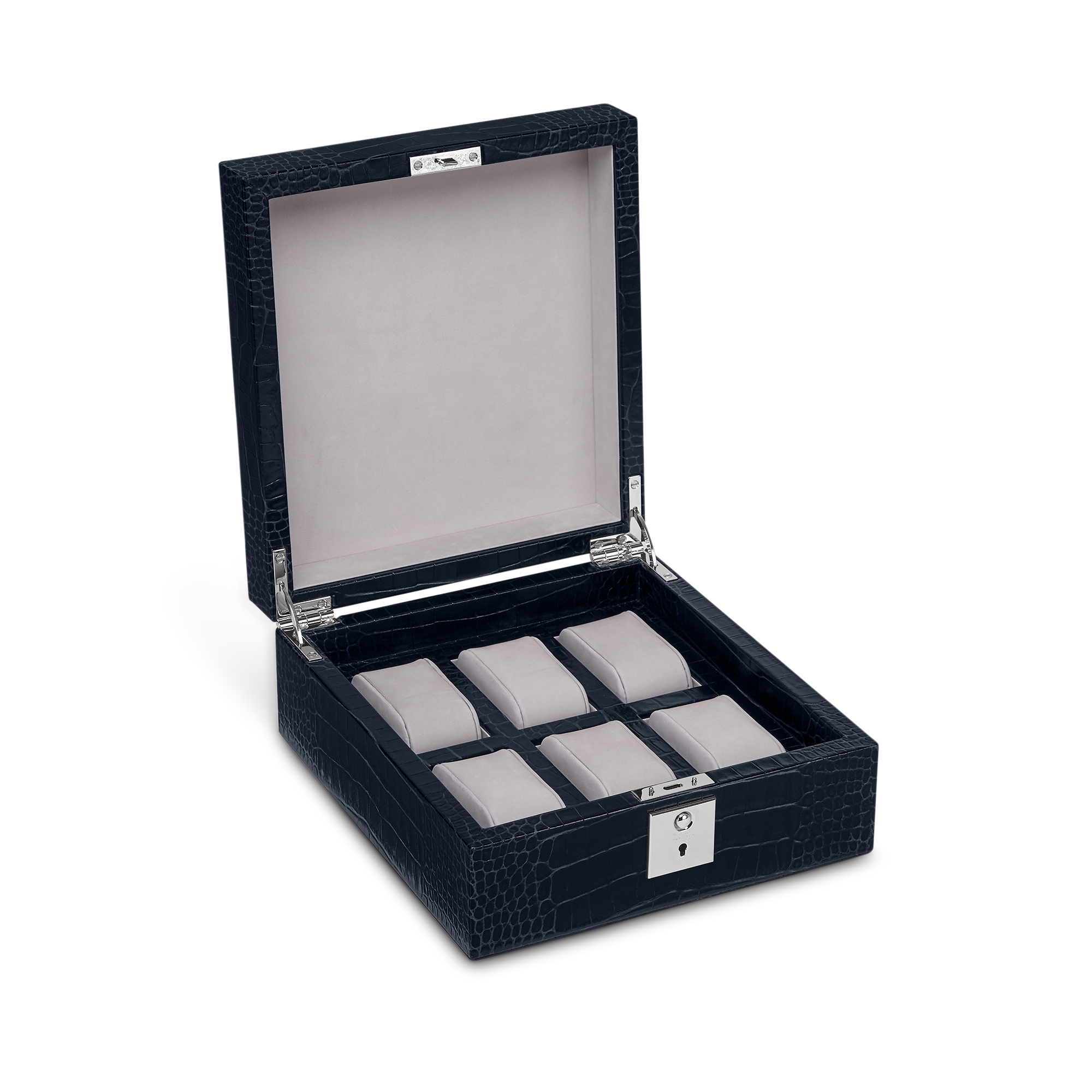 Lockable Watch Box in Mara - Navy