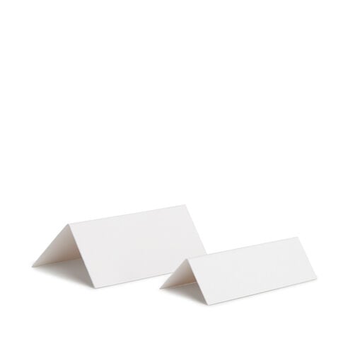 Small Tented Place Cards - Silver Edging
