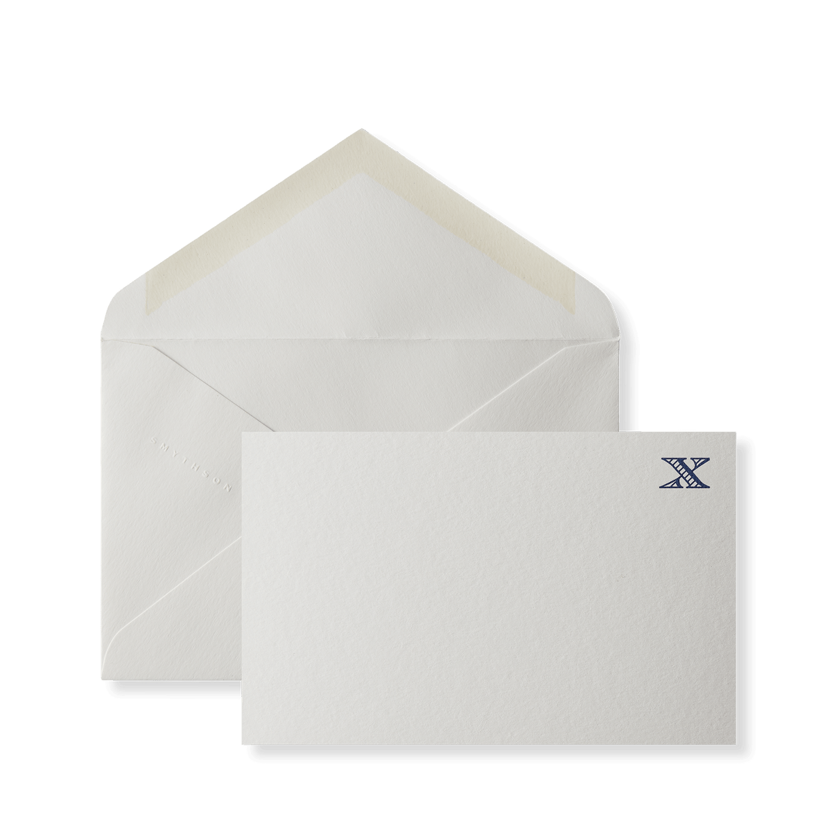 Cartes de correspondance de l’alphabet X