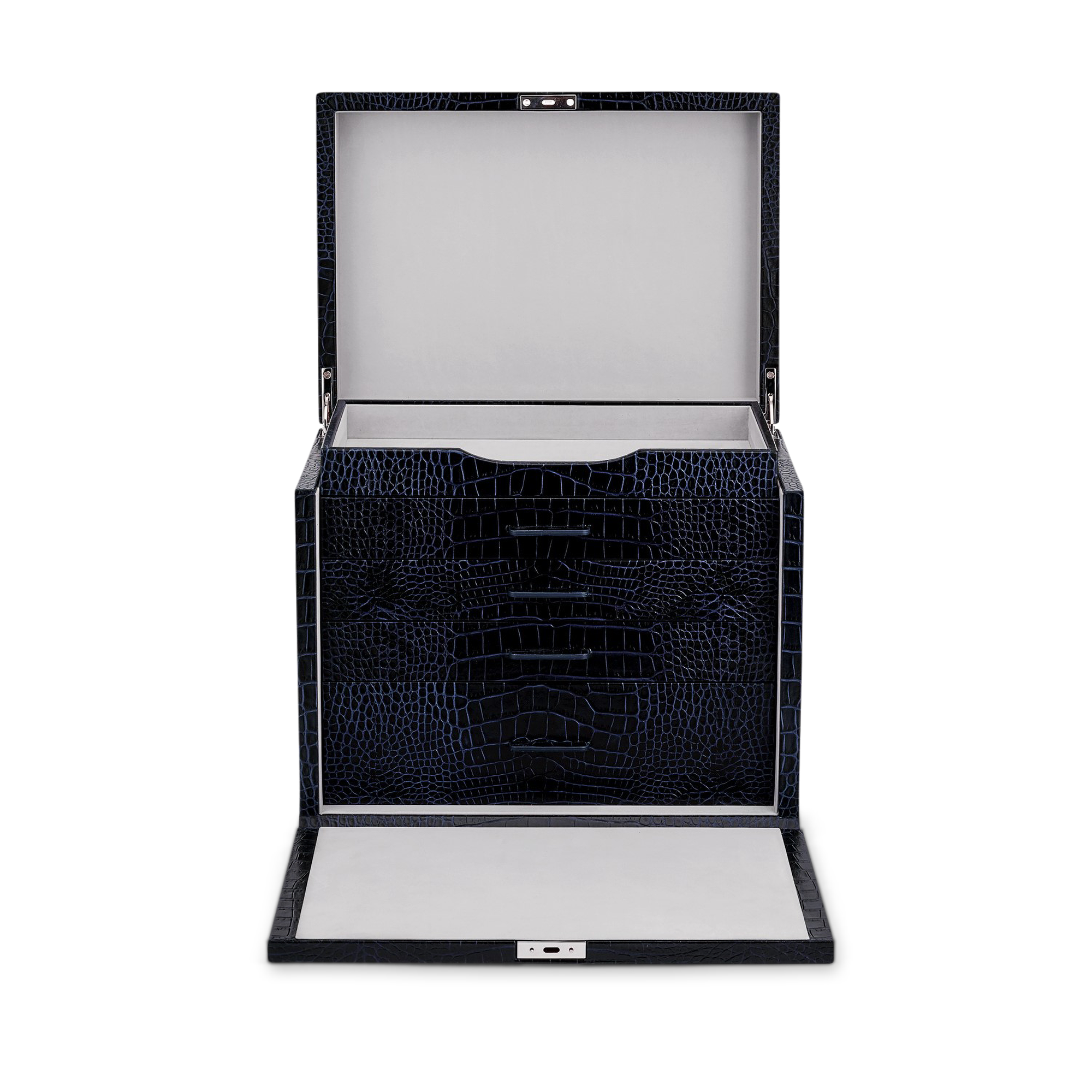 Deluxe Jewelry Box in Mara - Navy