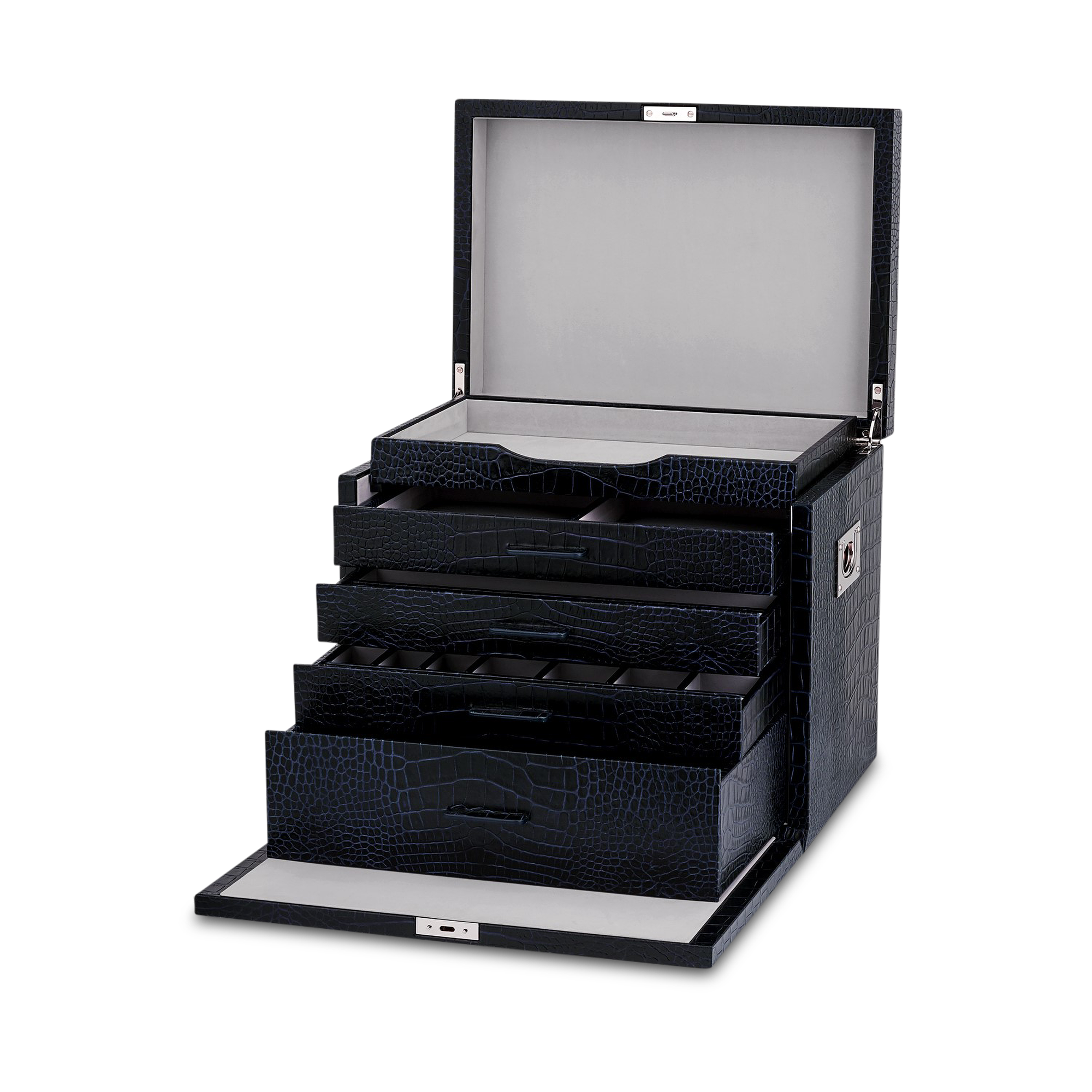 Deluxe Jewelry Box in Mara - Navy