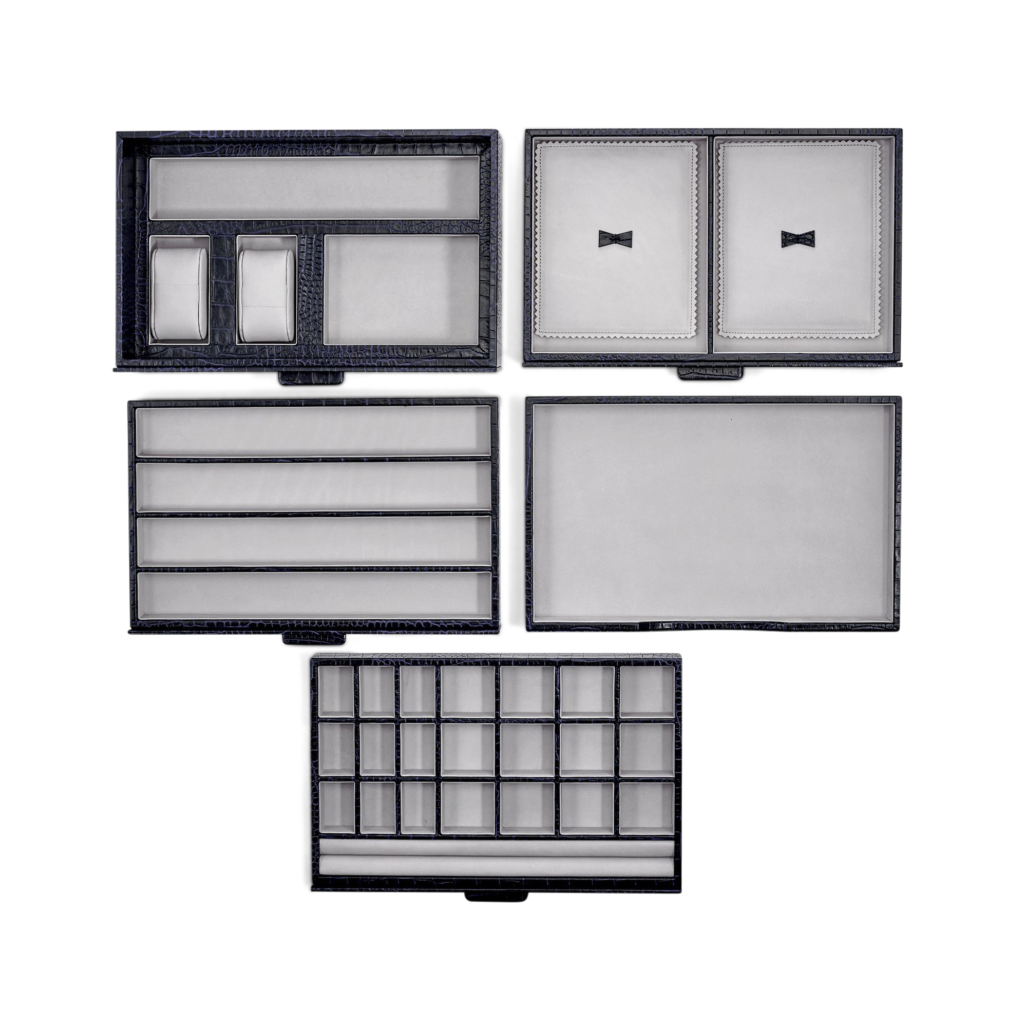 Deluxe Jewelry Box in Mara - Navy