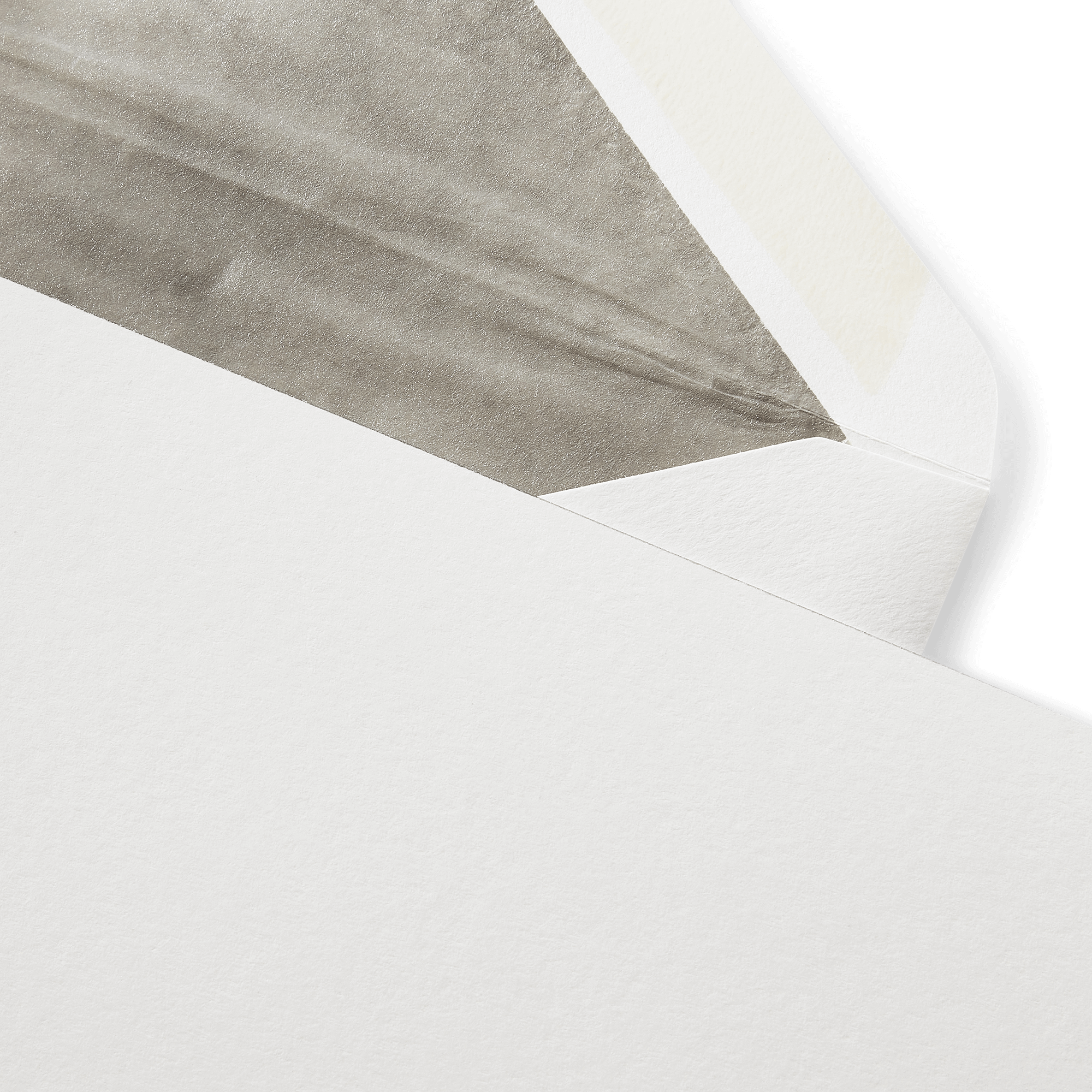 Bordered Correspondence Cards - Silver