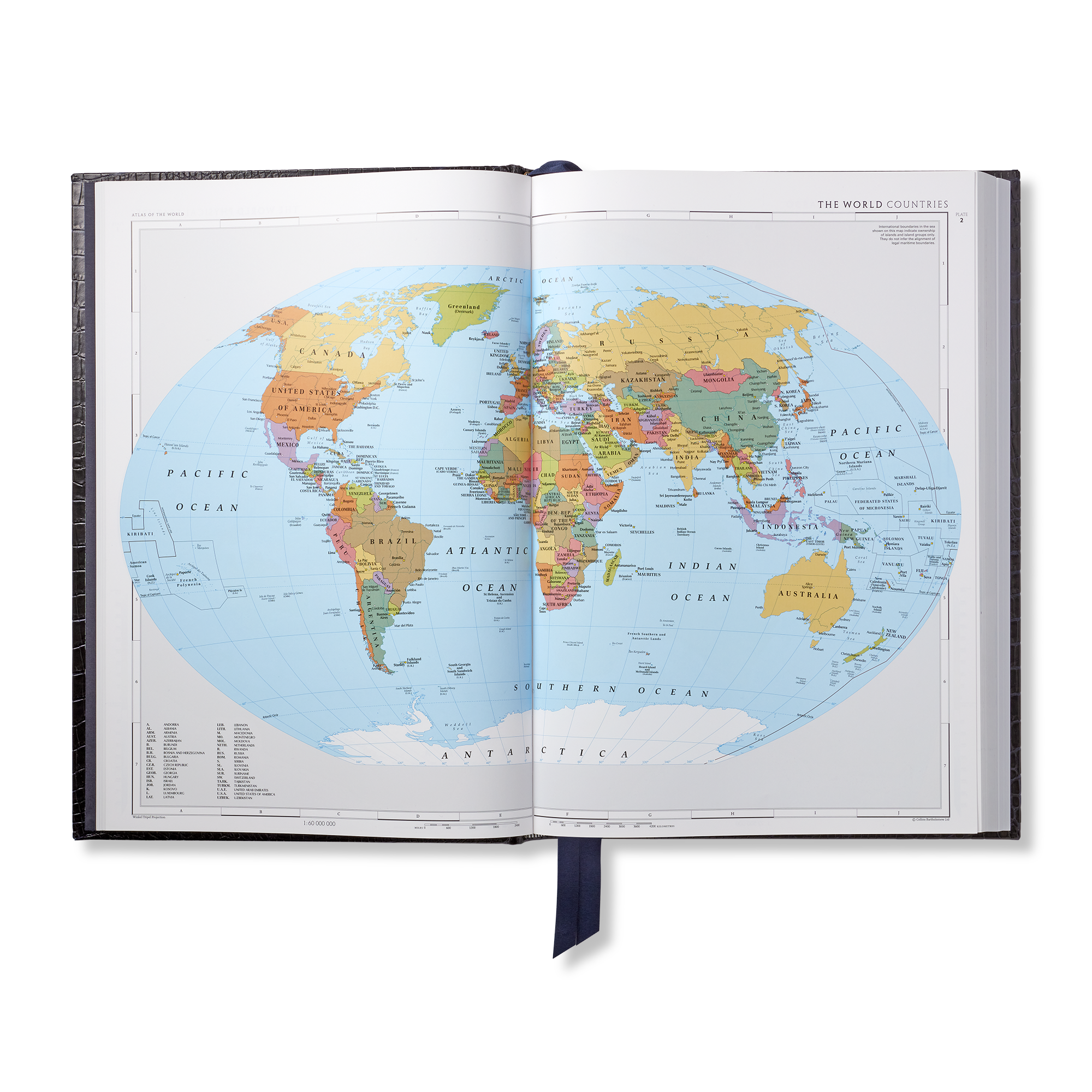Large World Atlas in Mara - Navy