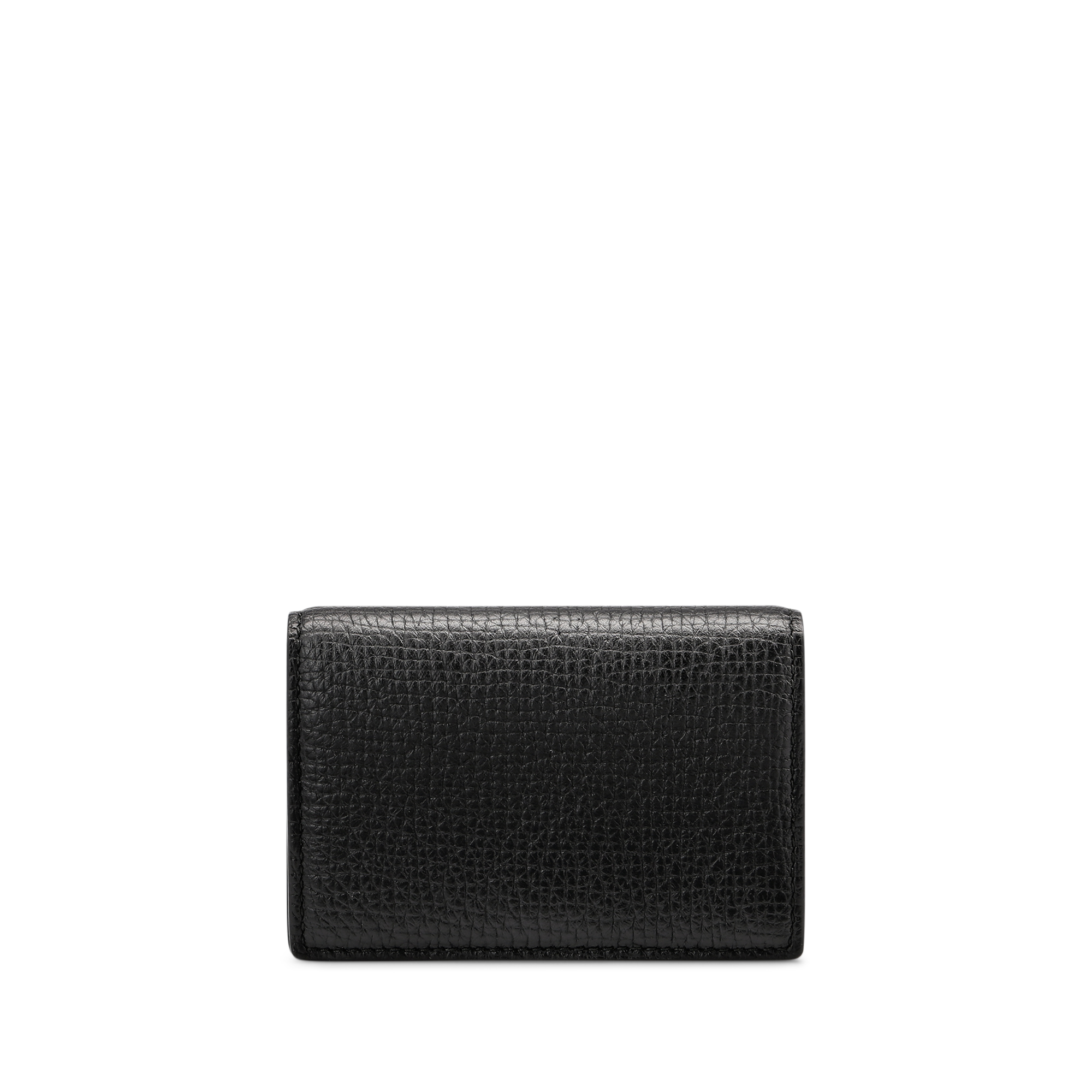 Folded Card Case with Snap Closure in Ludlow - Black