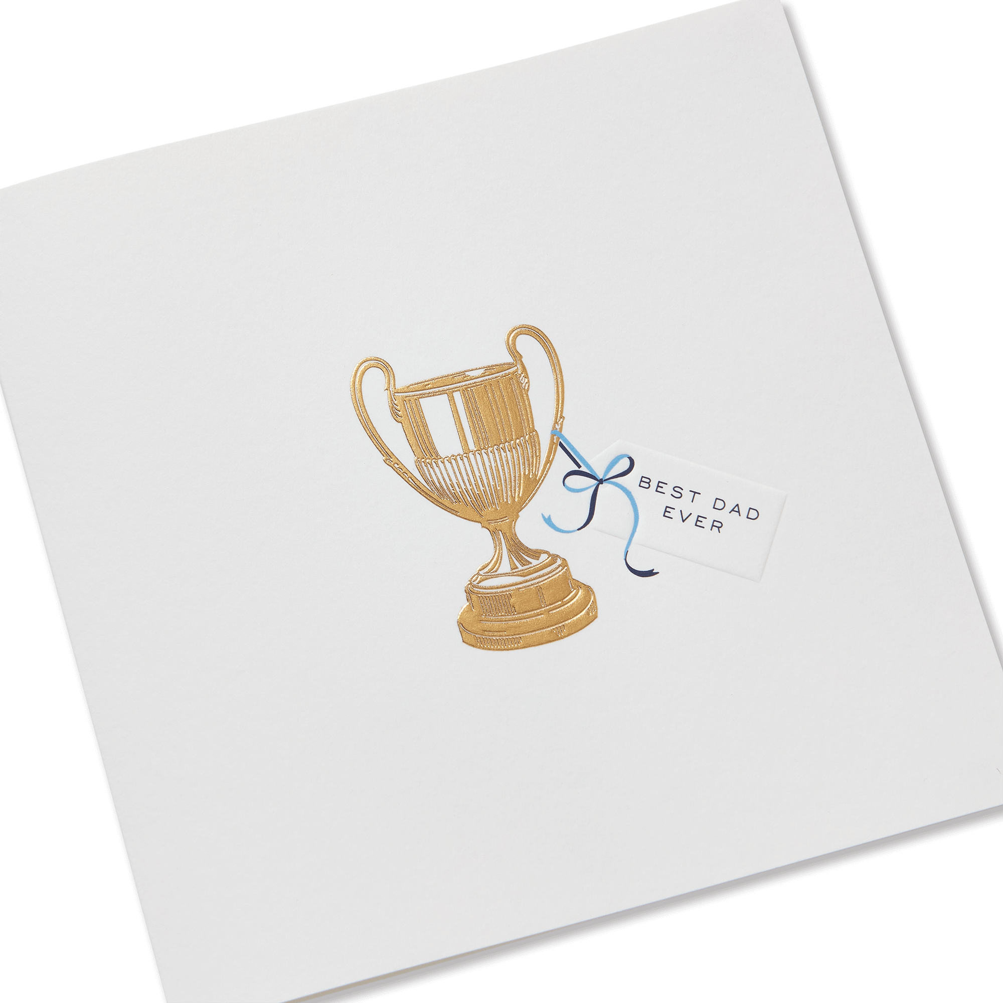 Trophy Father's Day Card - White