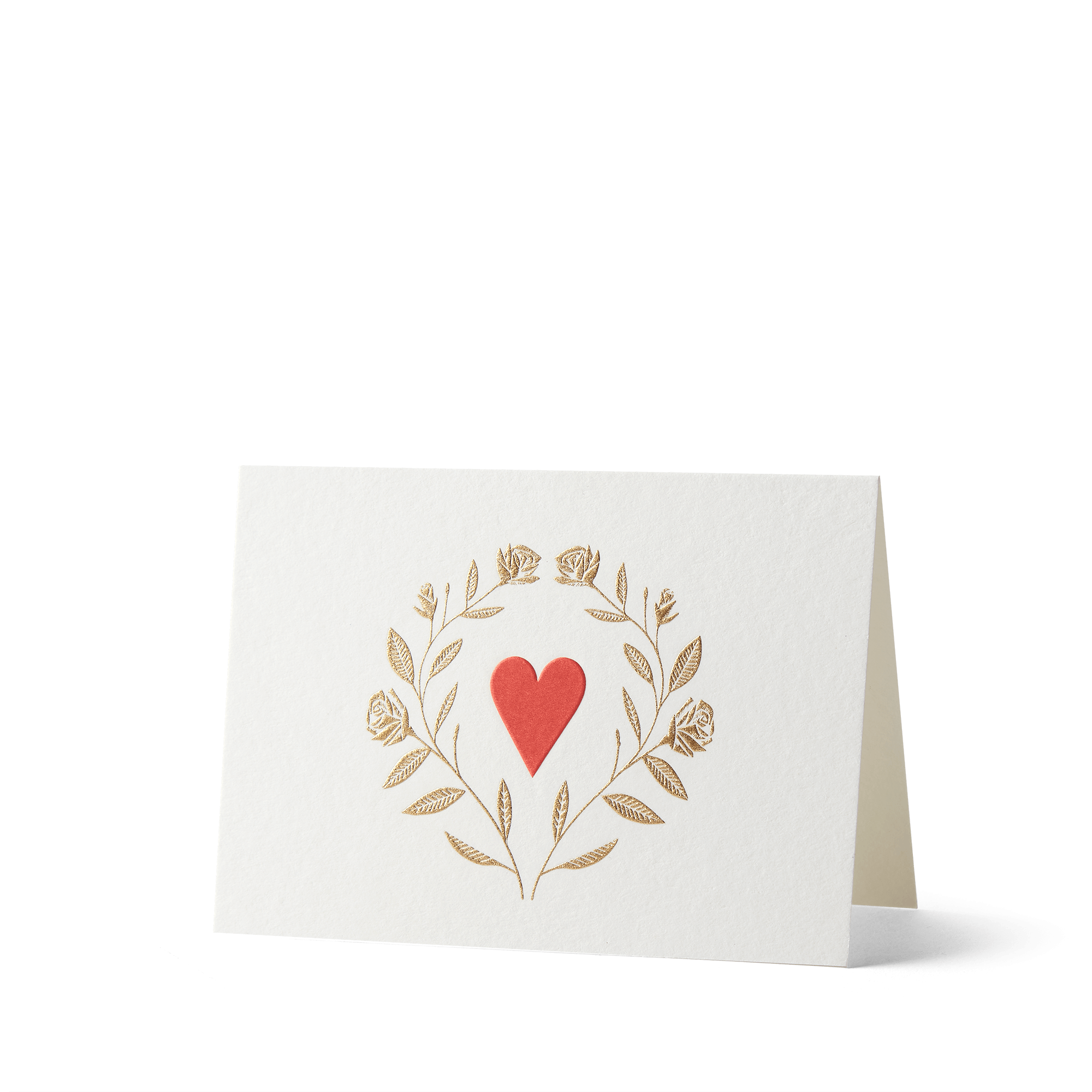 Roses Small Card - White
