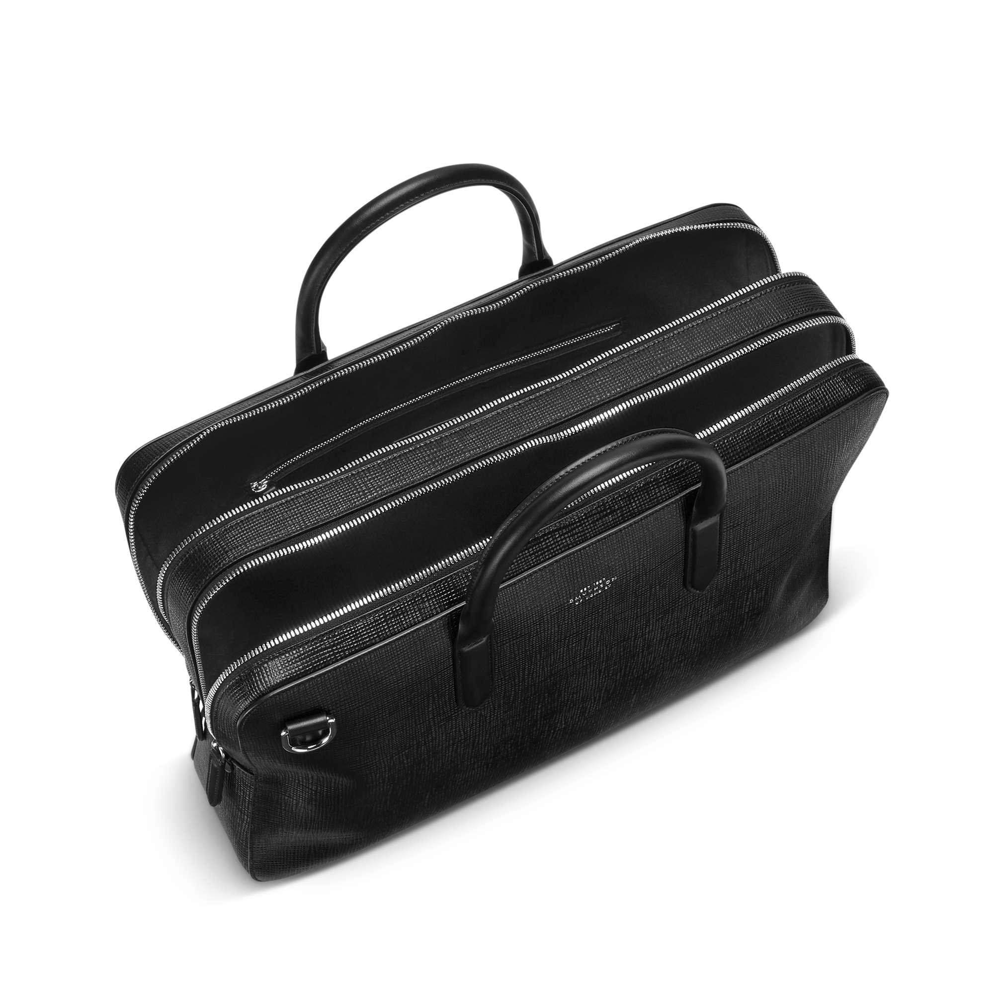Lightweight Large Briefcase in Panama - Black