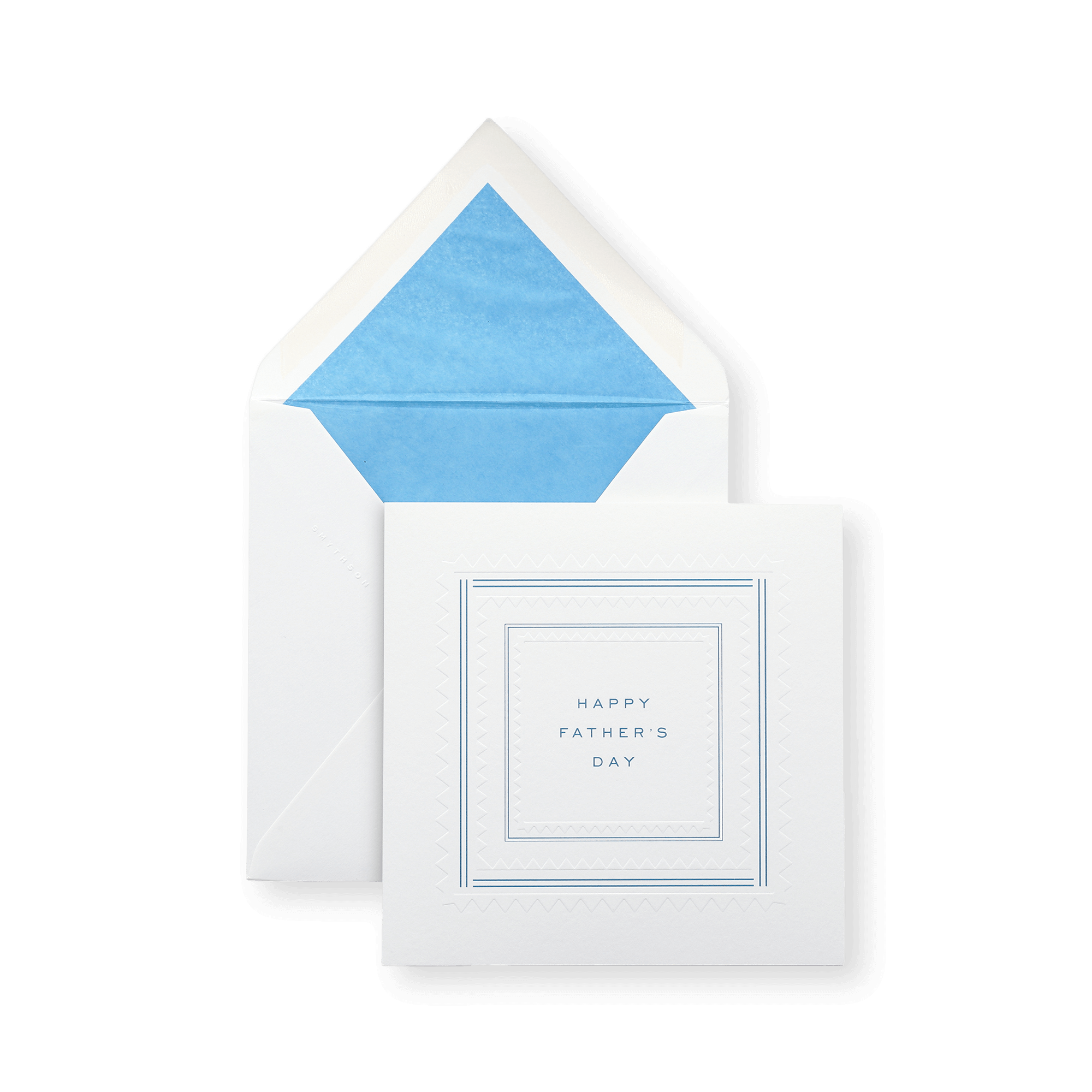 Father's Day Embossed Card - White