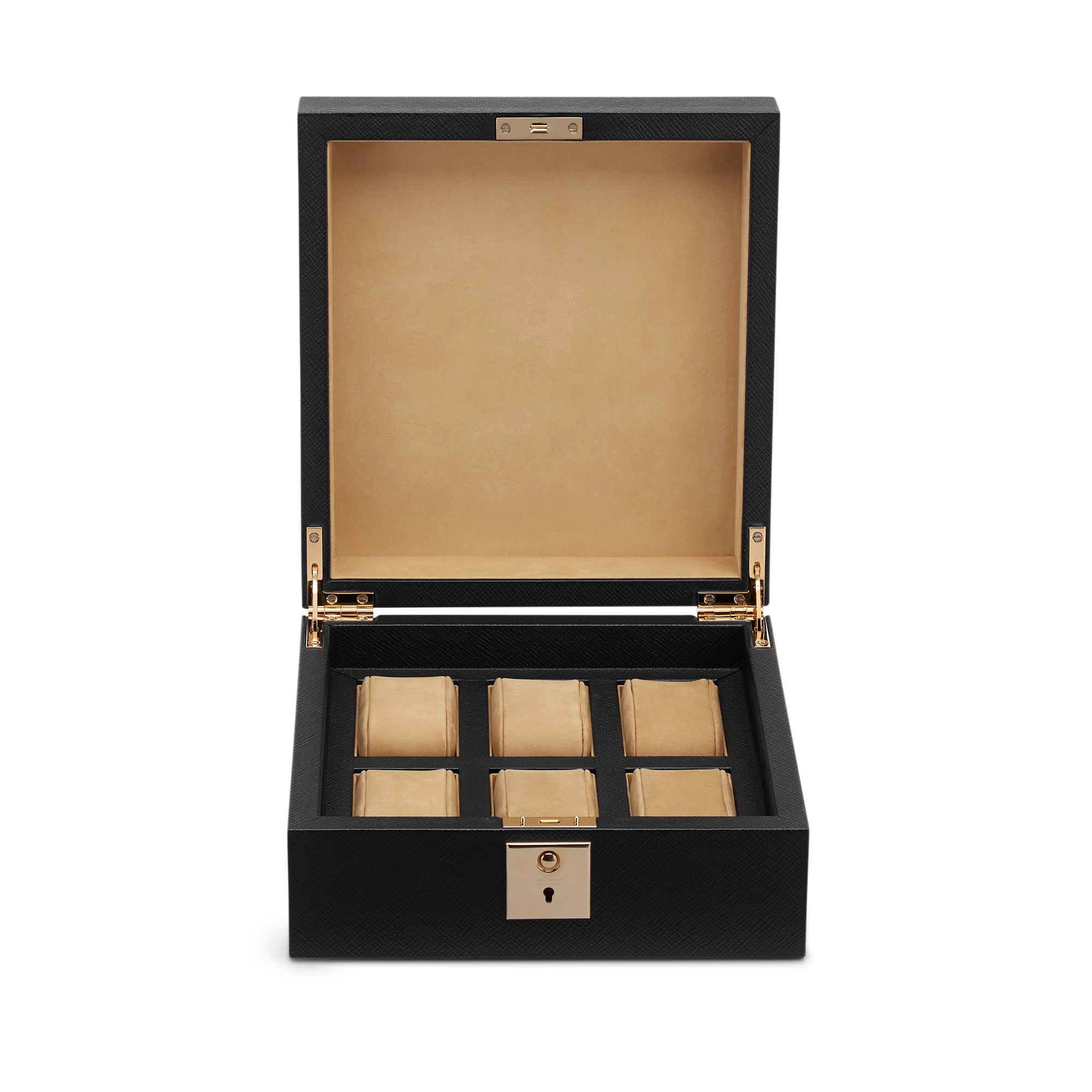Lockable Watch Box in Panama - Black