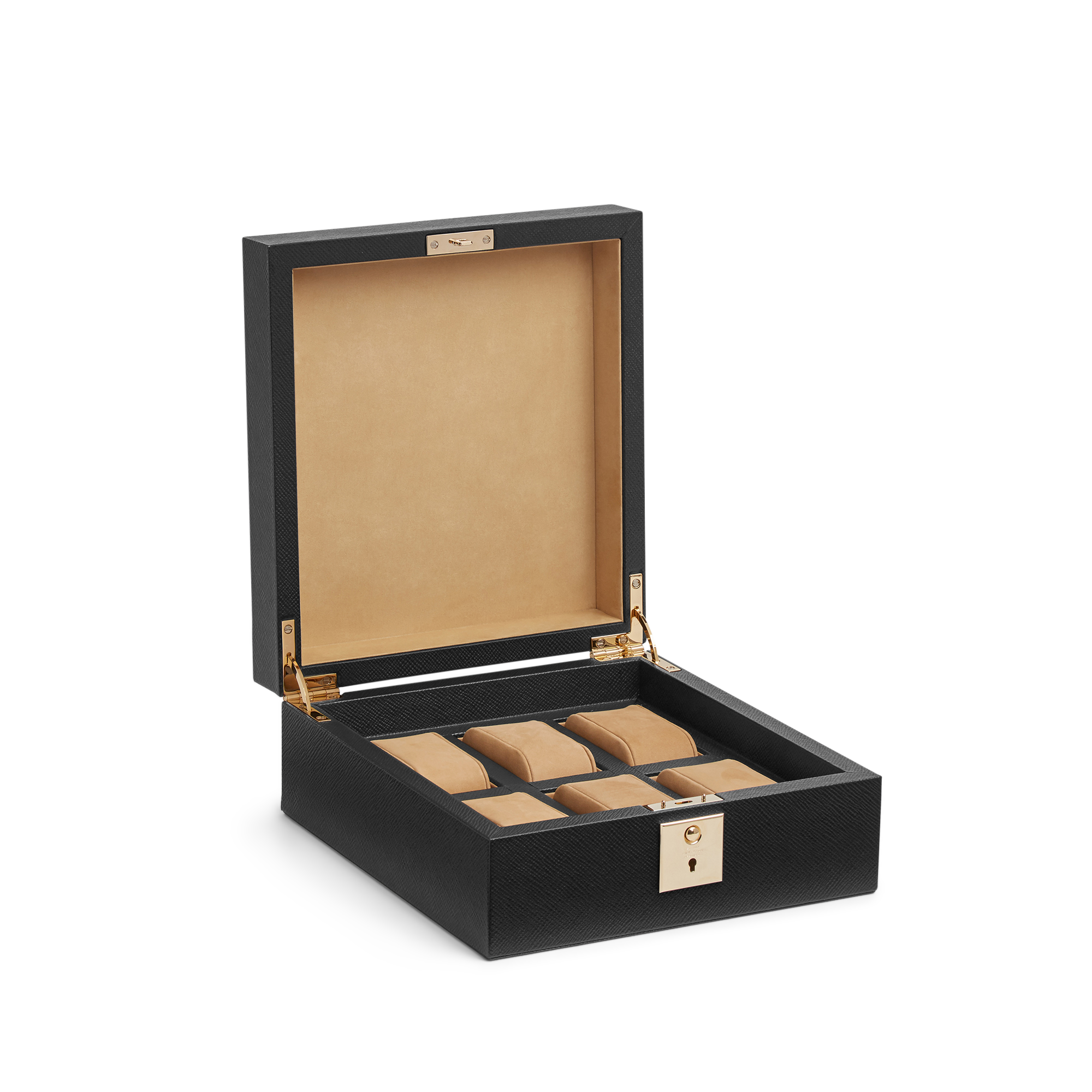 Lockable Watch Box in Panama - Black