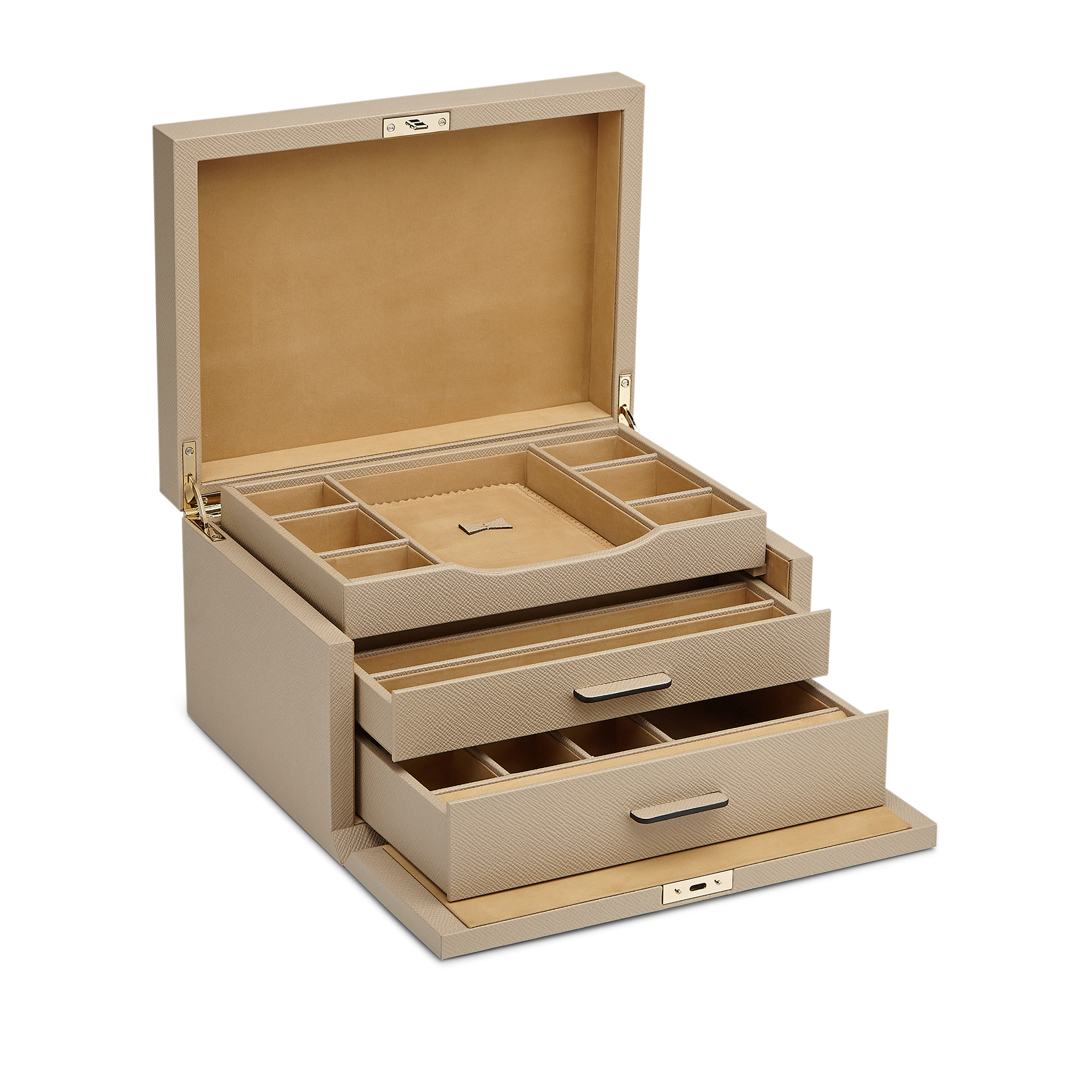 3 Drawer Jewelry Box in Panama - Sandstone