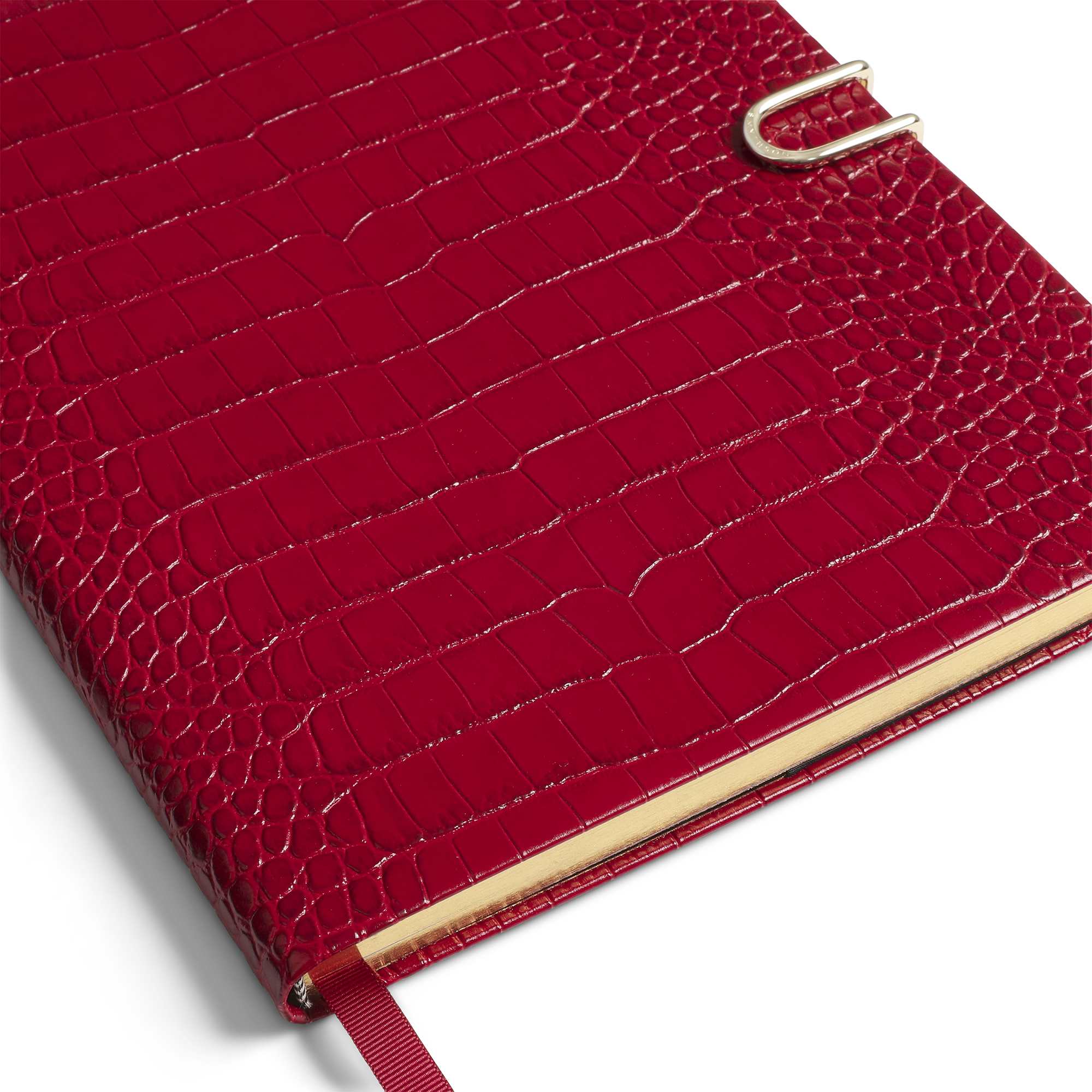 Portobello Notebook with Slide Closure in Mara - Red