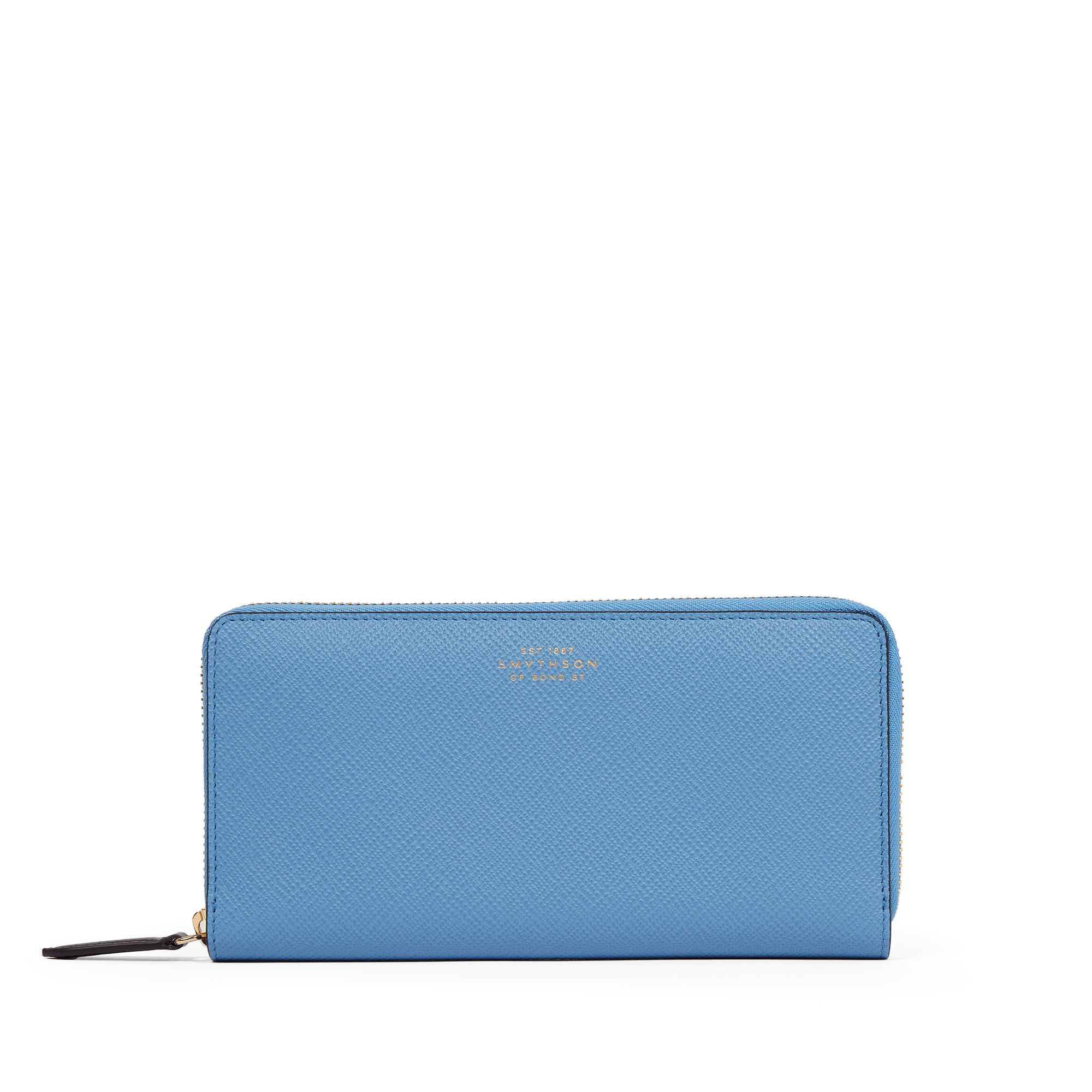 Large Zip Around Purse in Panama - Nile Blue