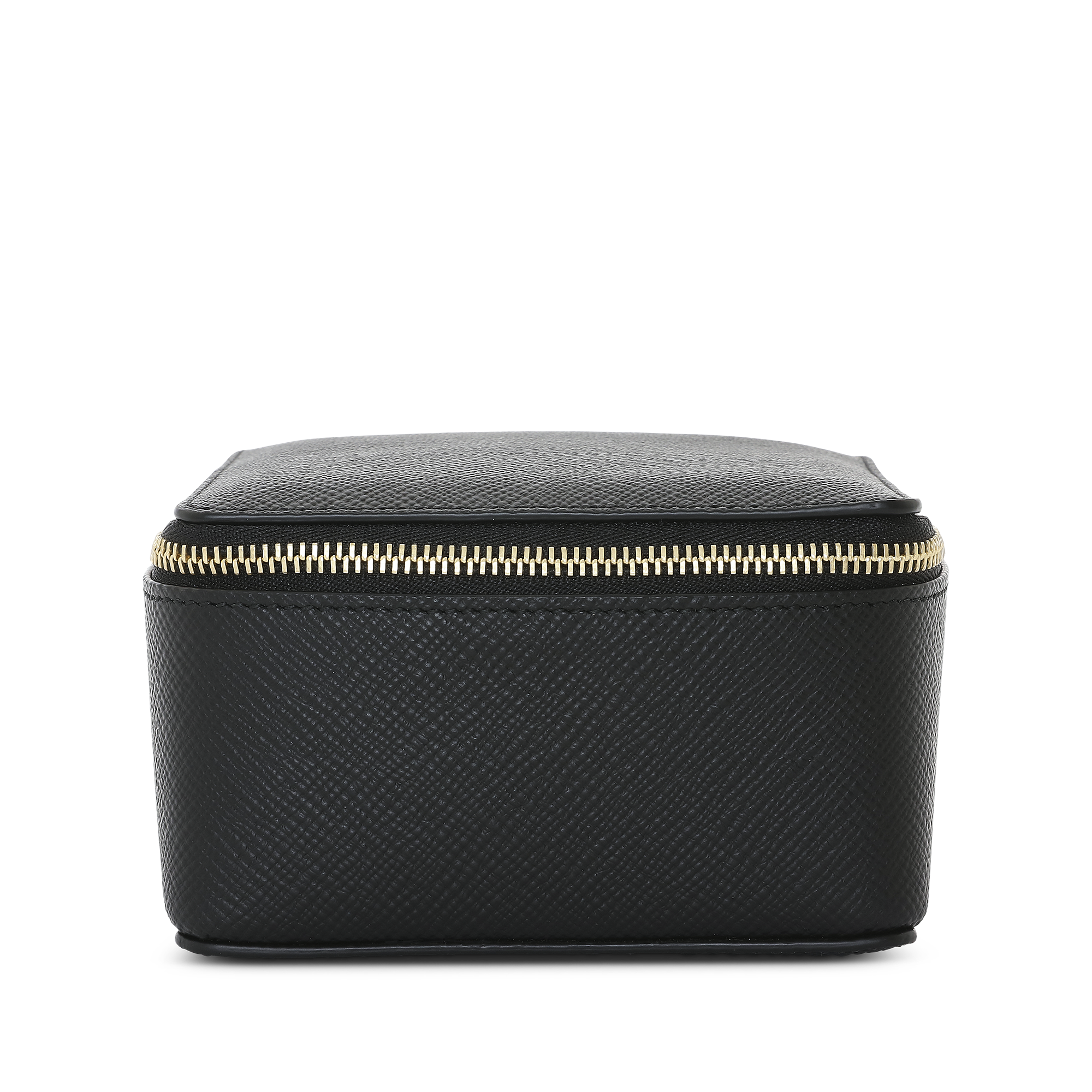 Large Square Trinket Case in Panama - Black