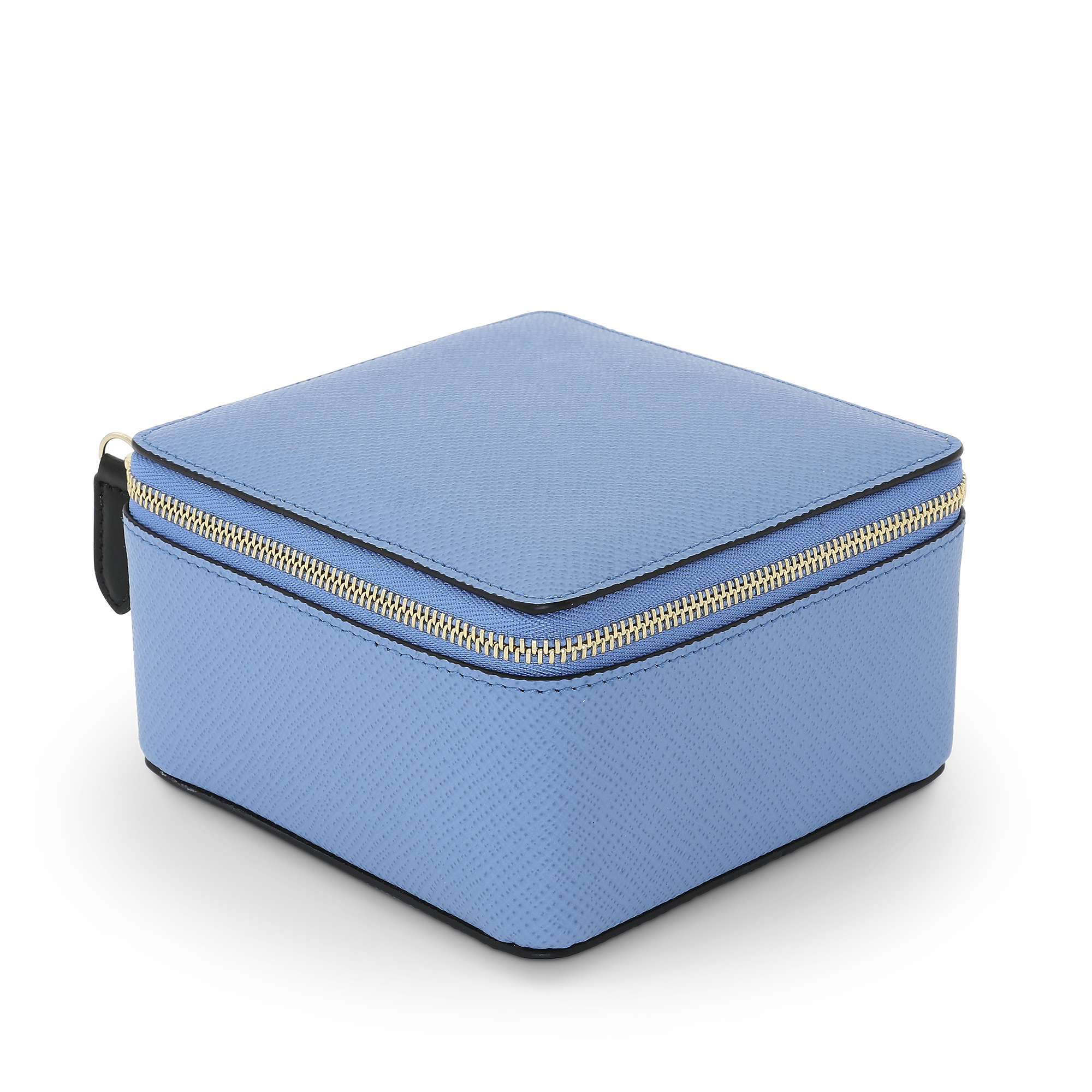 Large Square Trinket Case in Panama - Nile Blue