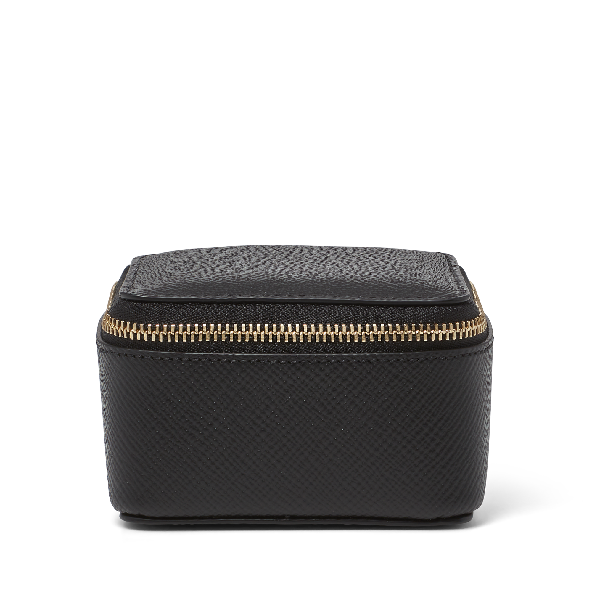 Medium Square Trinket Case in Panama - Black