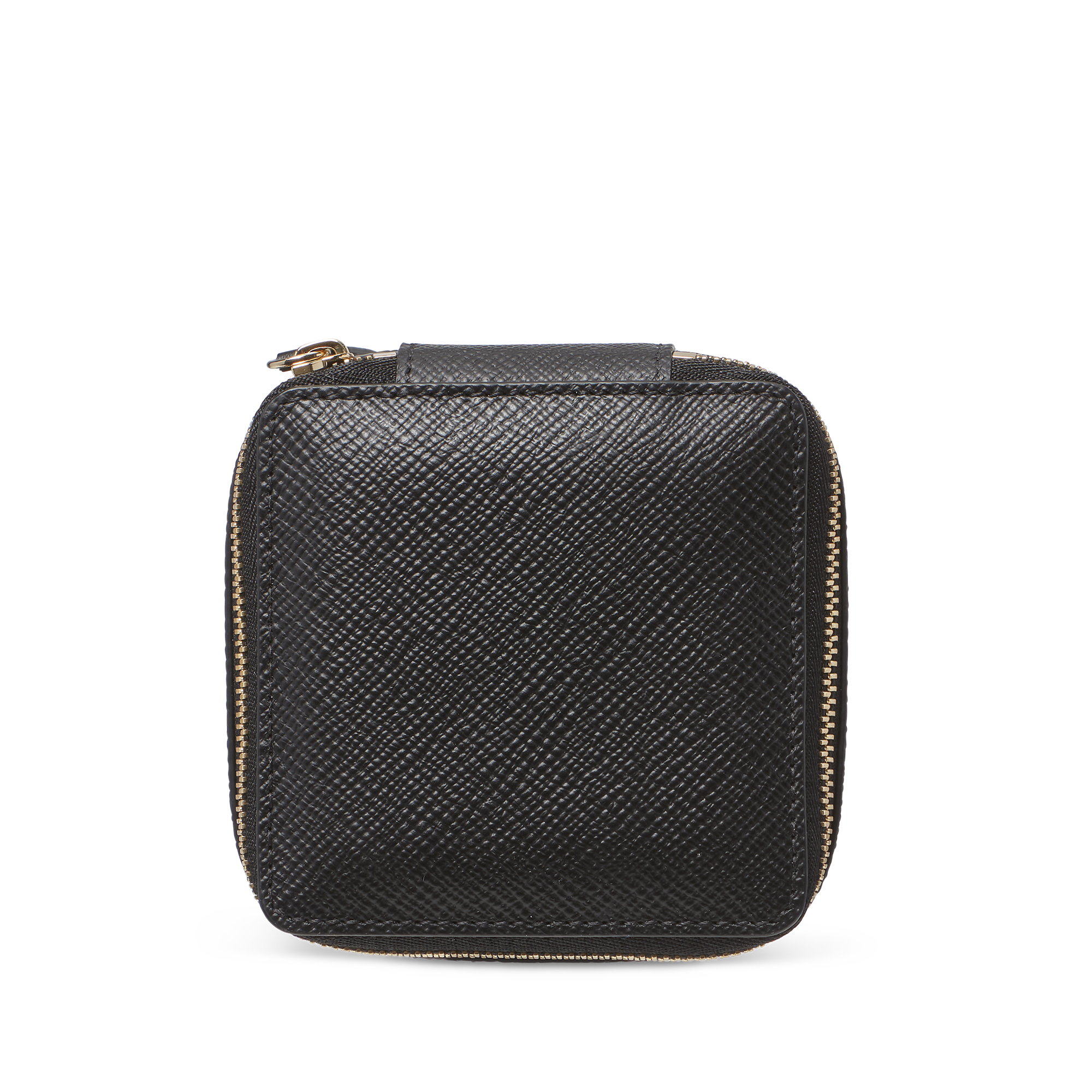 Medium Square Trinket Case in Panama - Black