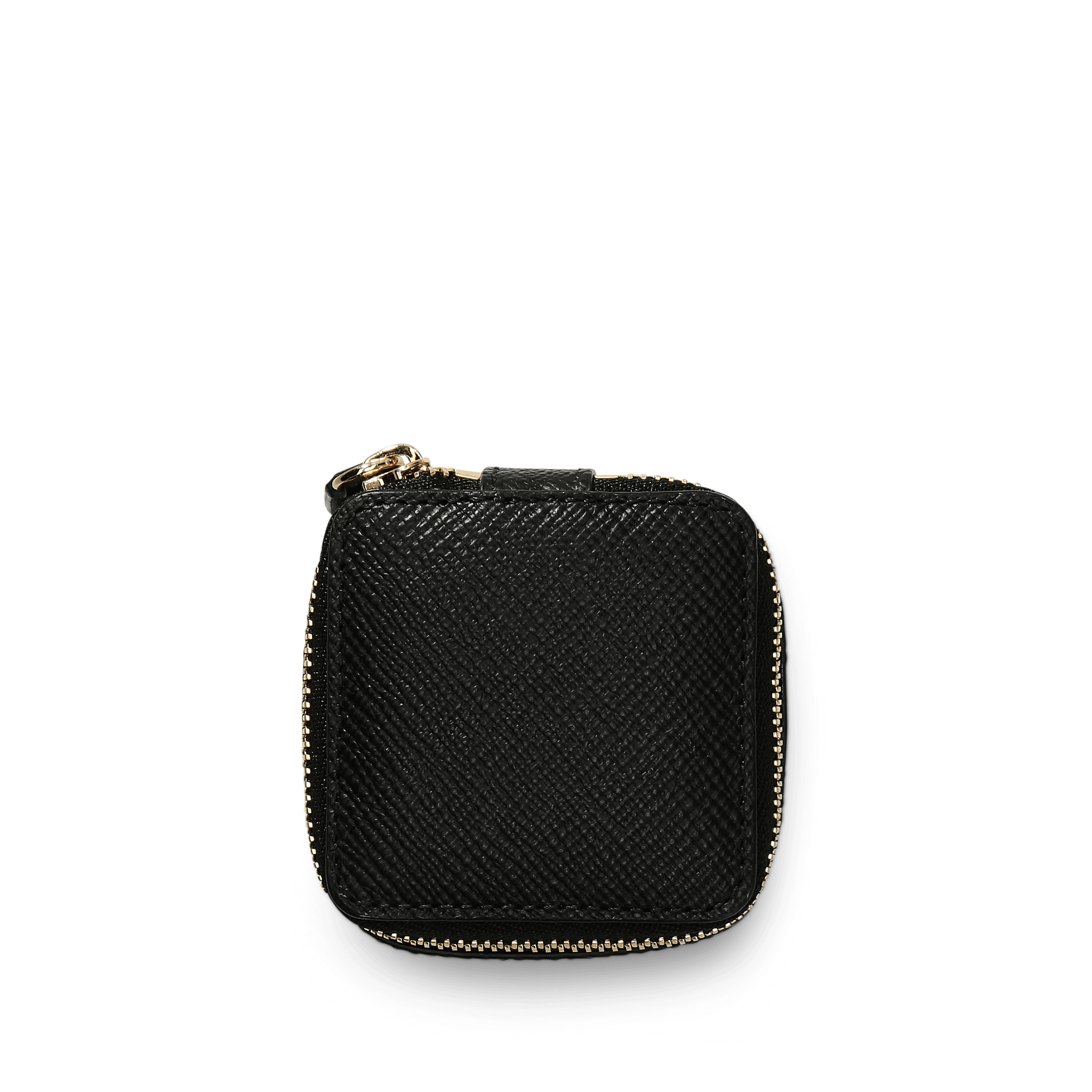 Small Square Trinket Case in Panama - Black