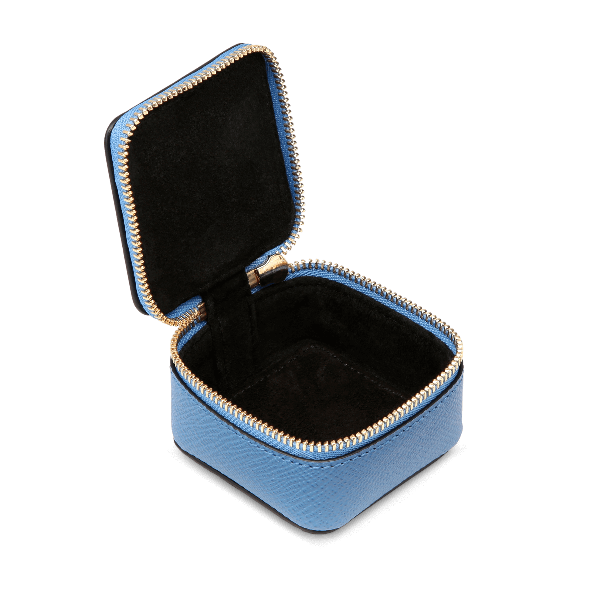 Small Square Trinket Case in Panama - Nile Blue