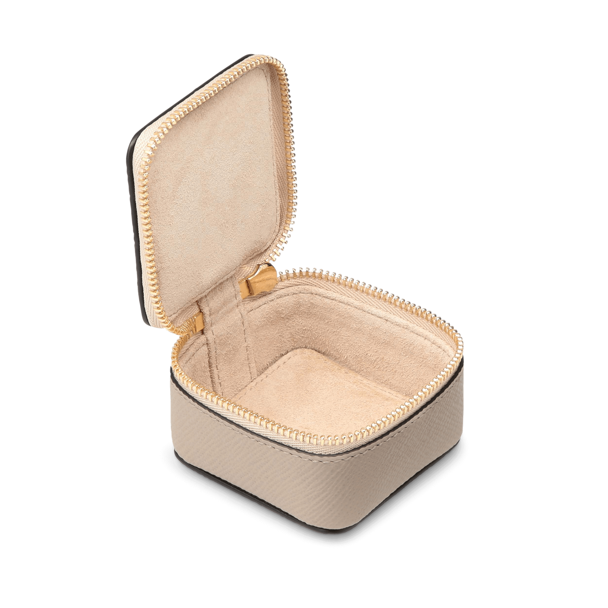 Small Square Trinket Case in Panama - Sandstone