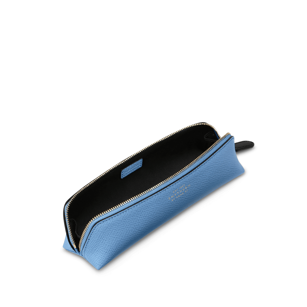 Pencil Case in Panama in Nile Blue | Smythson United Kingdom Pencil Case in Panama in Nile Blue | Smythson United Kingdom