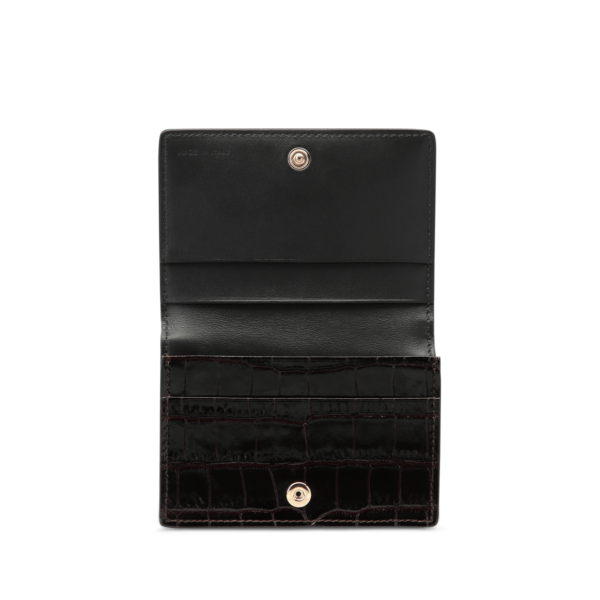 Folded Card Case with Snap Closure in Mara