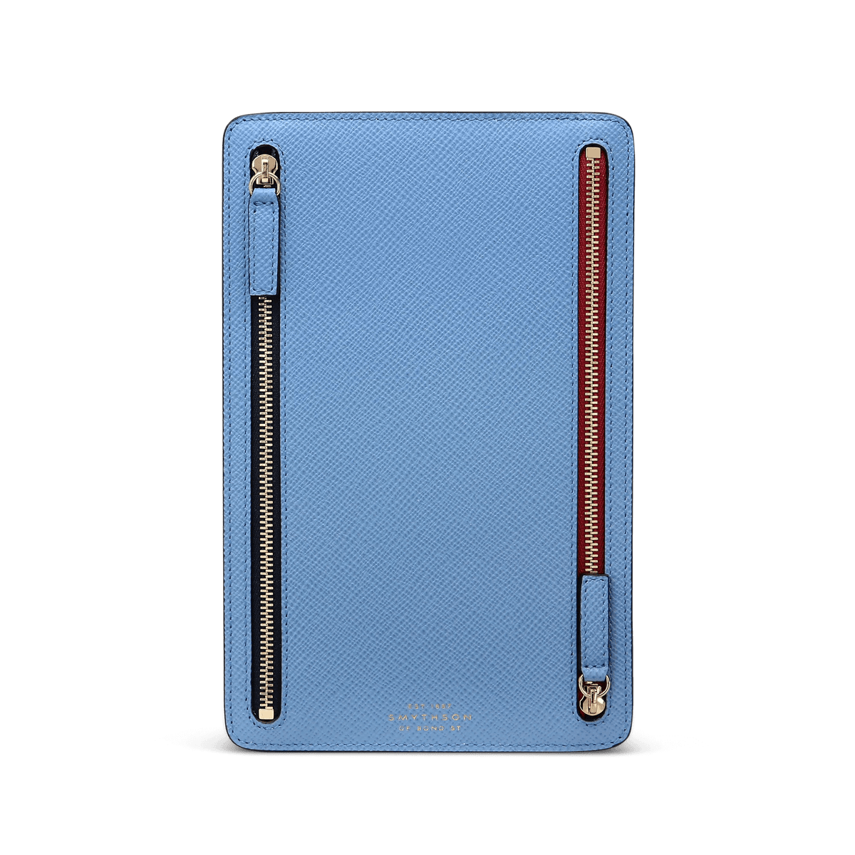 Multi-Zip Case in Panama in Nile Blue | Smythson