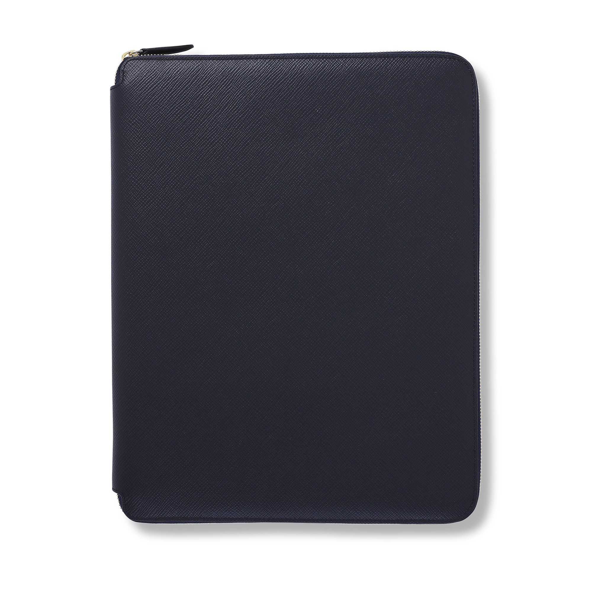 A4 Writing Folder with Zip in Panama - Navy