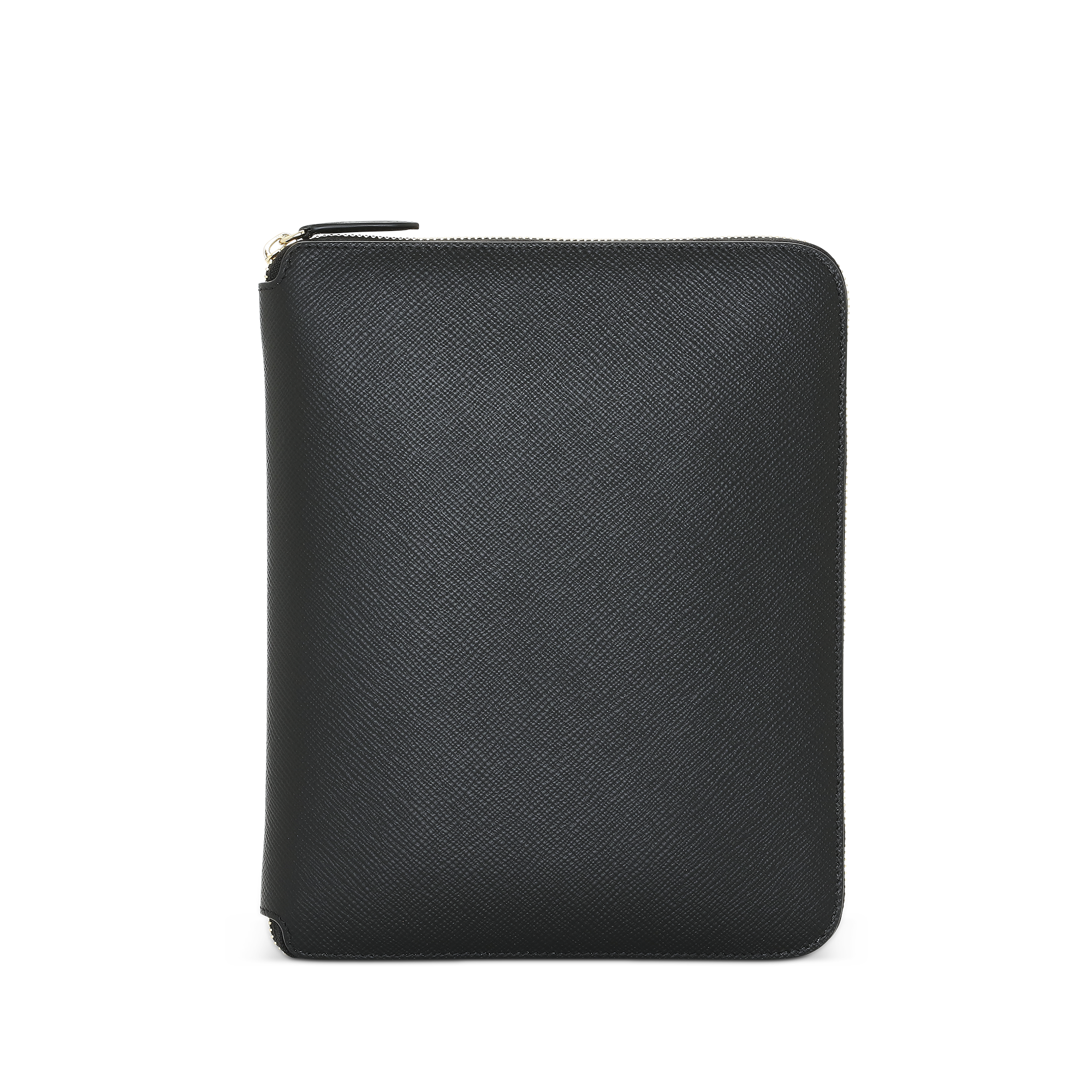 A5 Writing Folder with Zip in Panama - Black