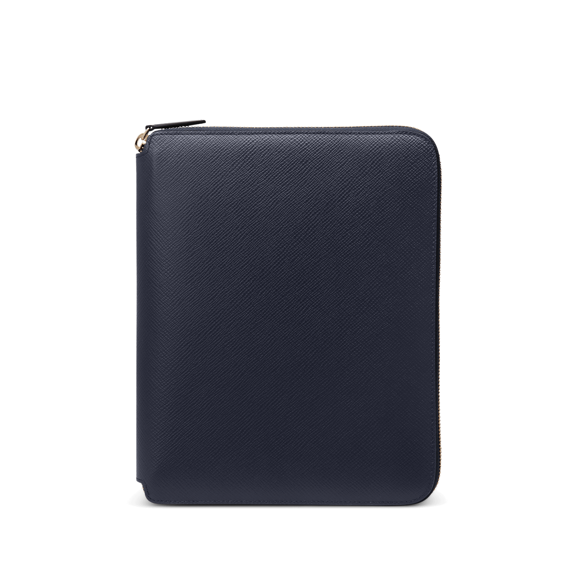 A5 Writing Folder with Zip in Panama - Navy