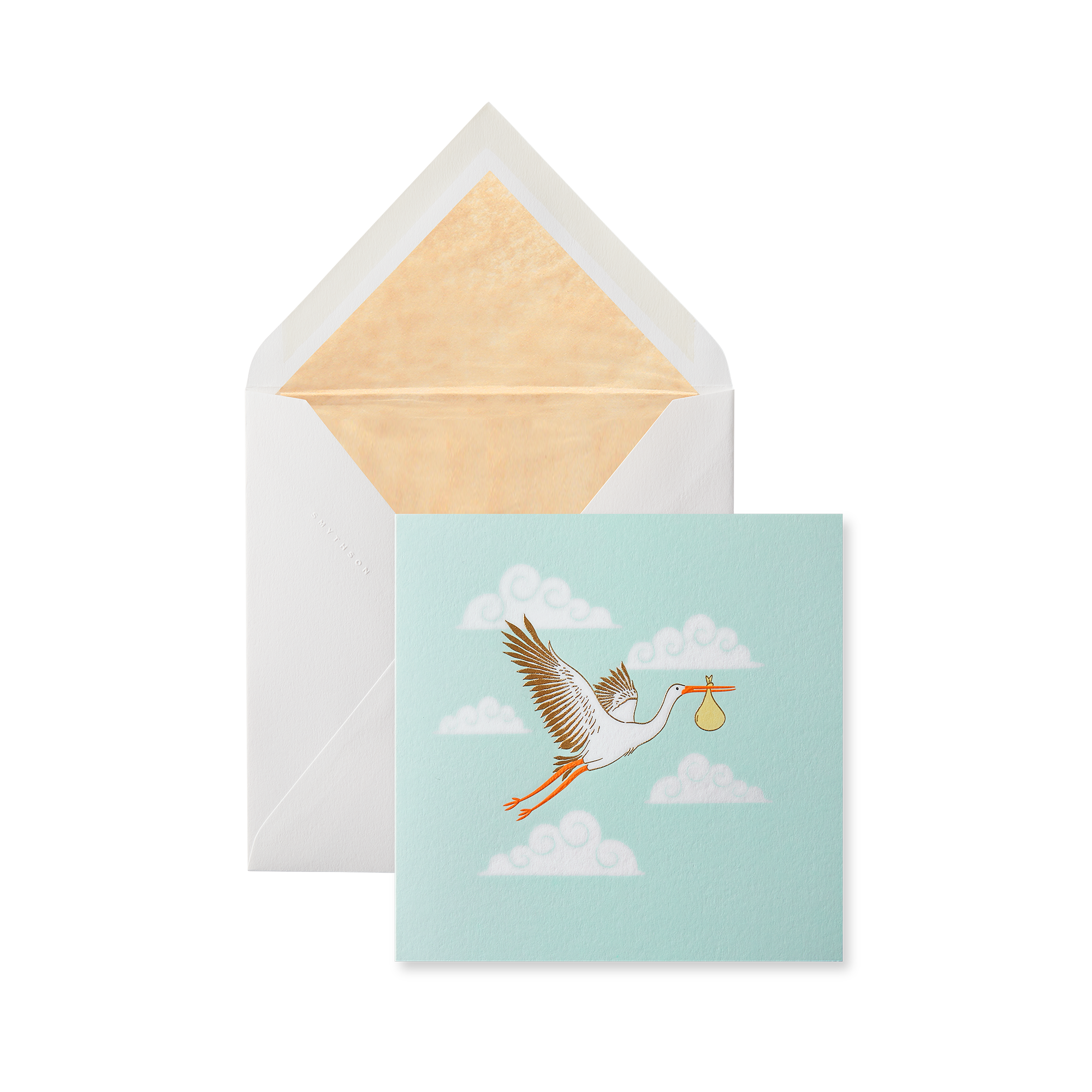 Stork Birth Greeting Card
