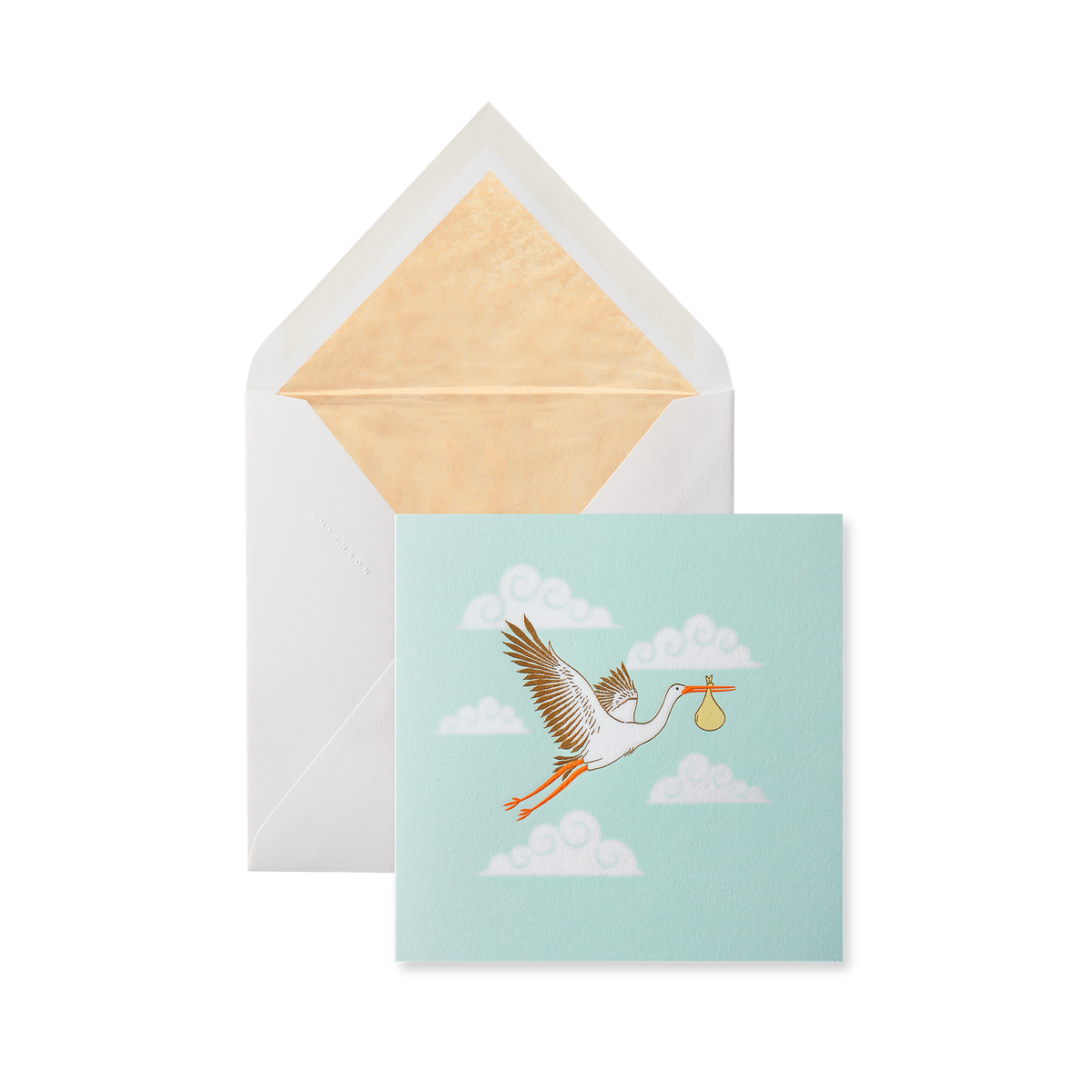 Stork Birth Greeting Card