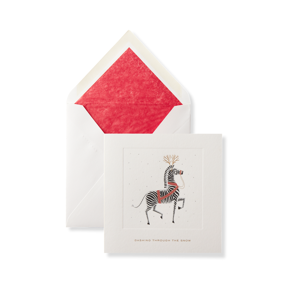 Coffret de cartes de Noël zèbre
