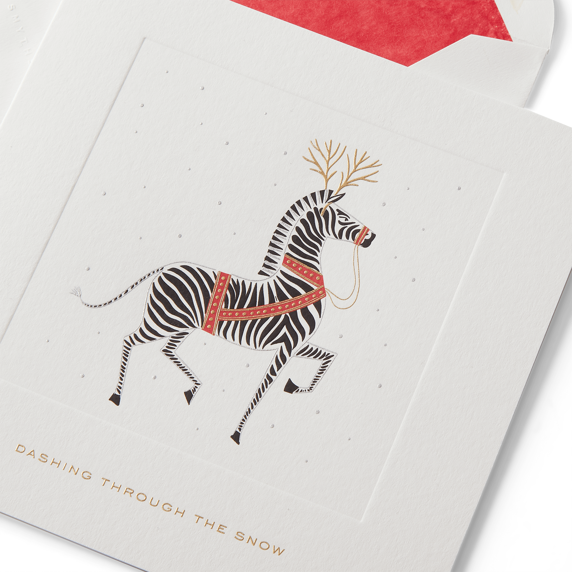 Zebra Christmas Card Set