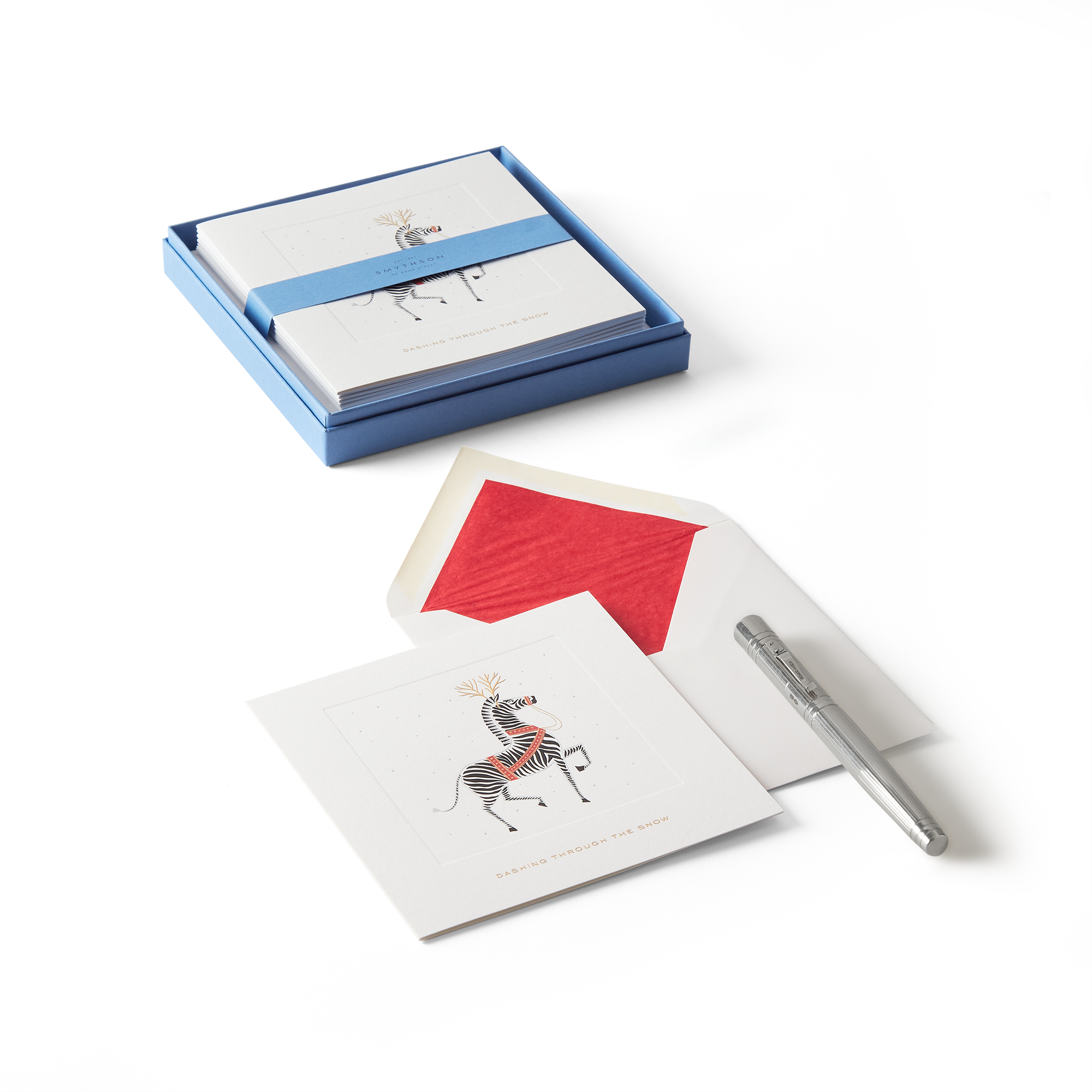 Zebra Christmas Card Set